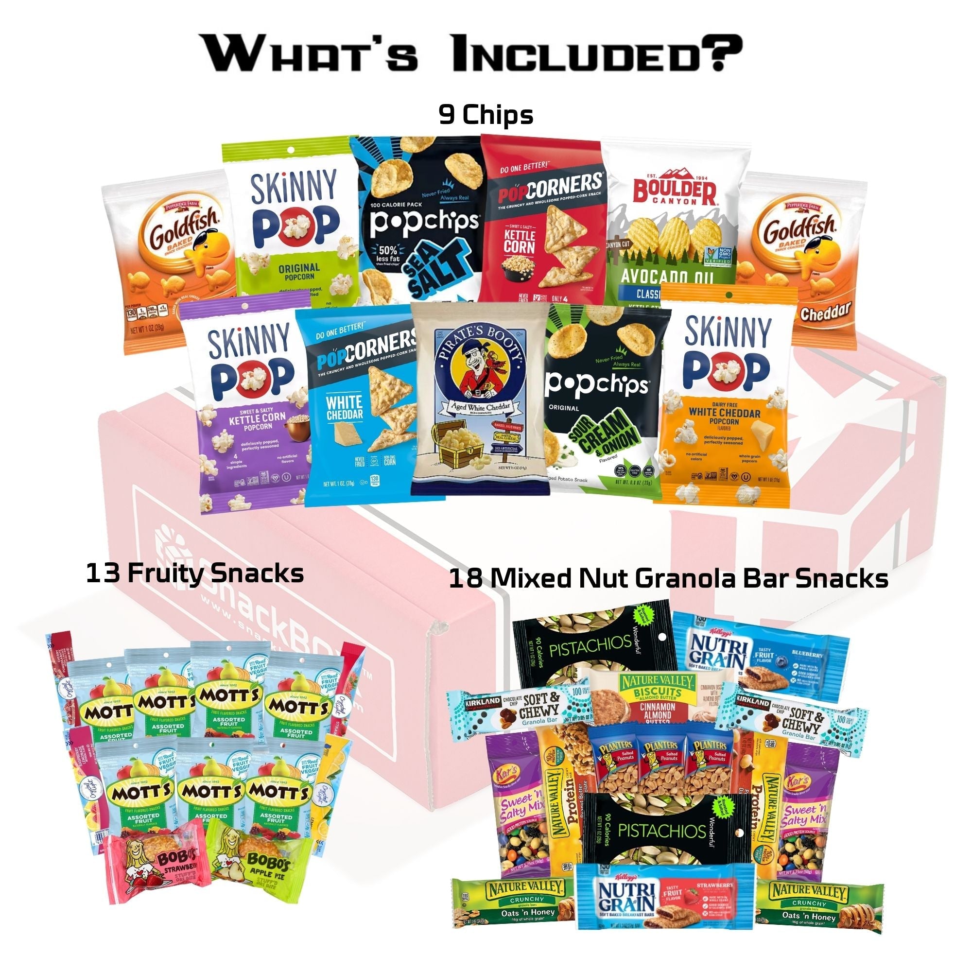 Healthy Snacks Assortment Care Package (40 Snacks)