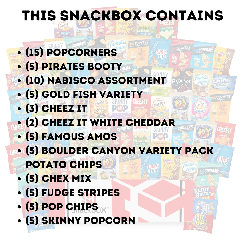 OFFICE CHIPS & COOKIES CATERING VARIETY CARE PACKAGE (70 Snacks)