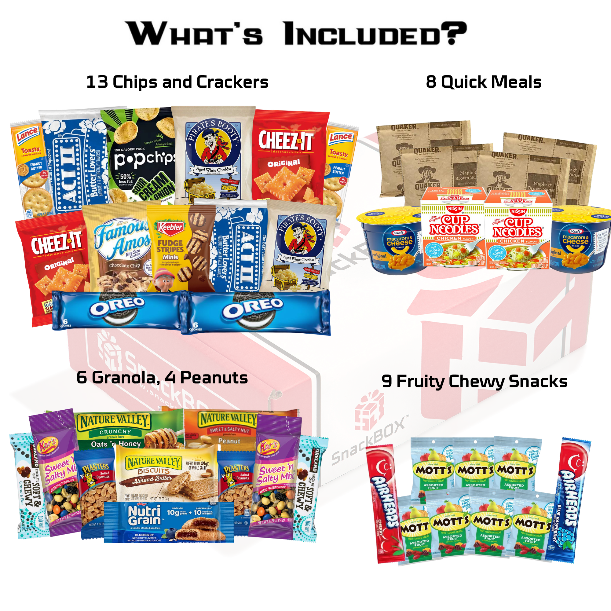 Quick Meals* Original SnackBOX Care Package (40 Snacks)