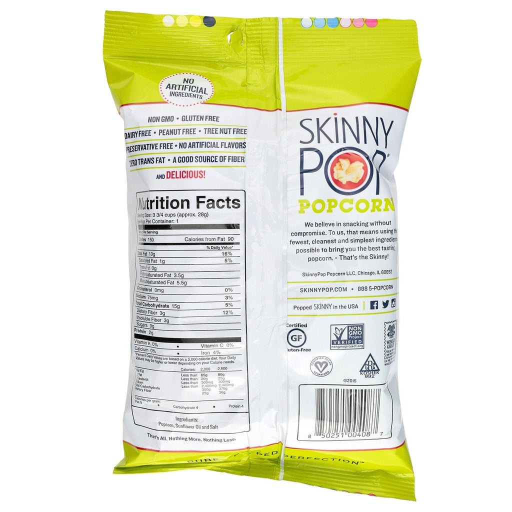SkinnyPop Gluten-free Popcorn, 1-ct.