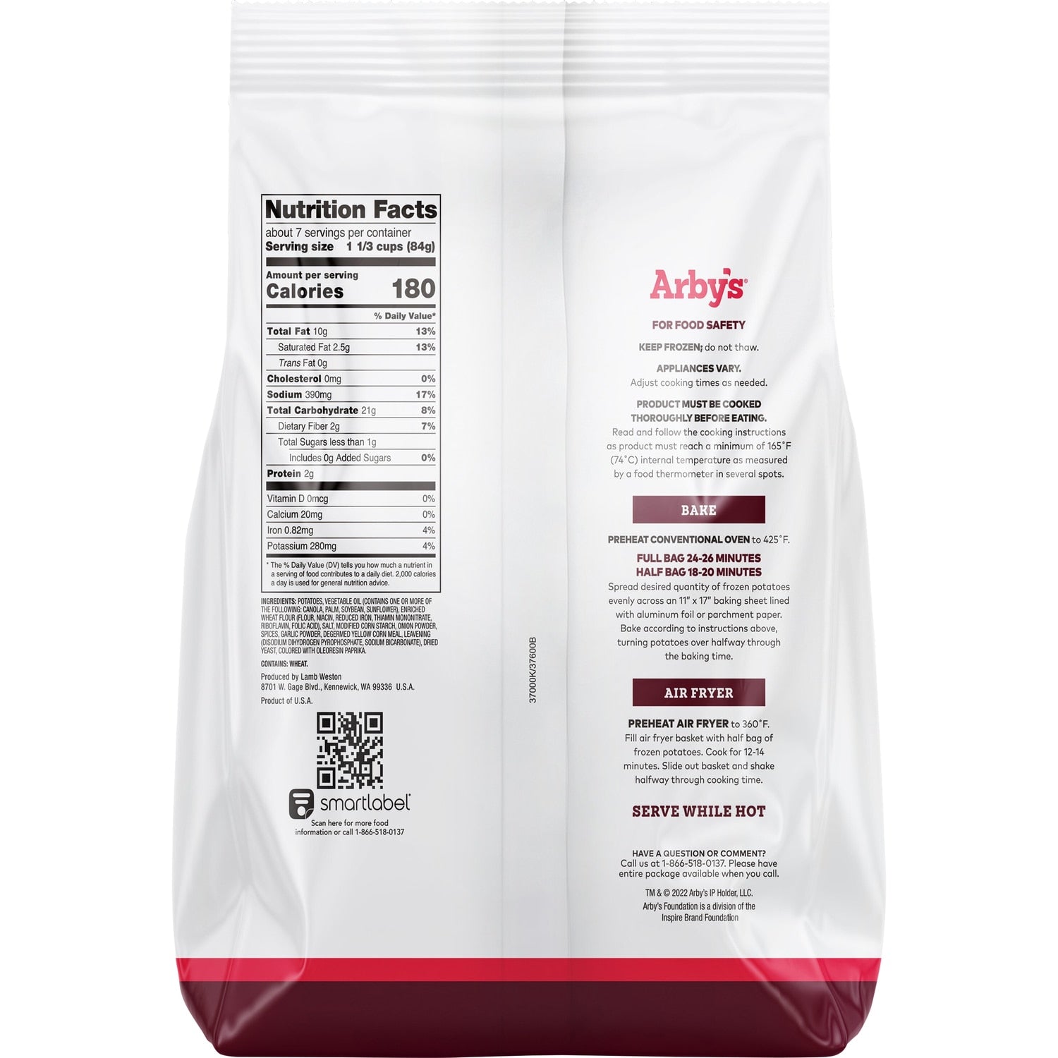 Arby's Seasoned Curly Fries, 1-ct.