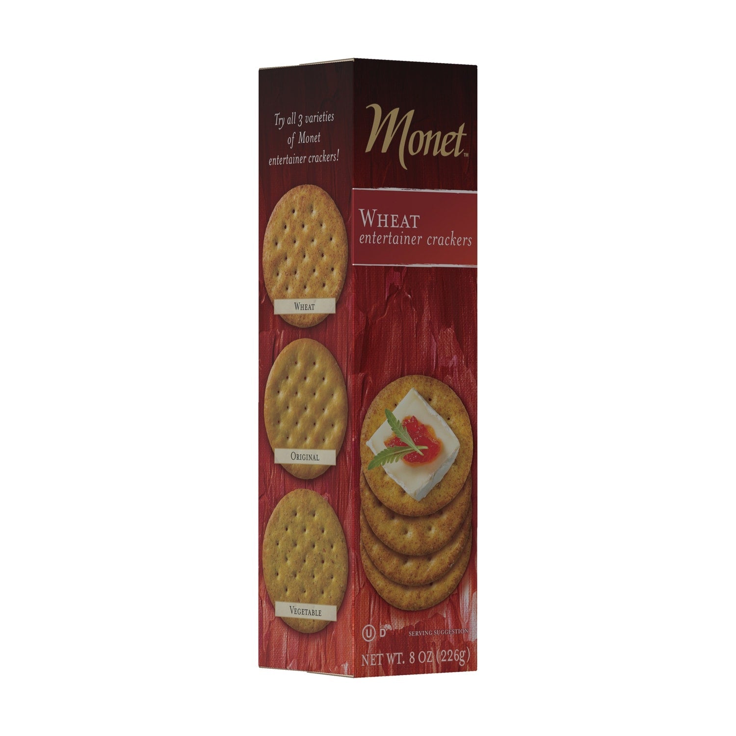 Monet Wheat Entertainment Crackers, 1 ct.