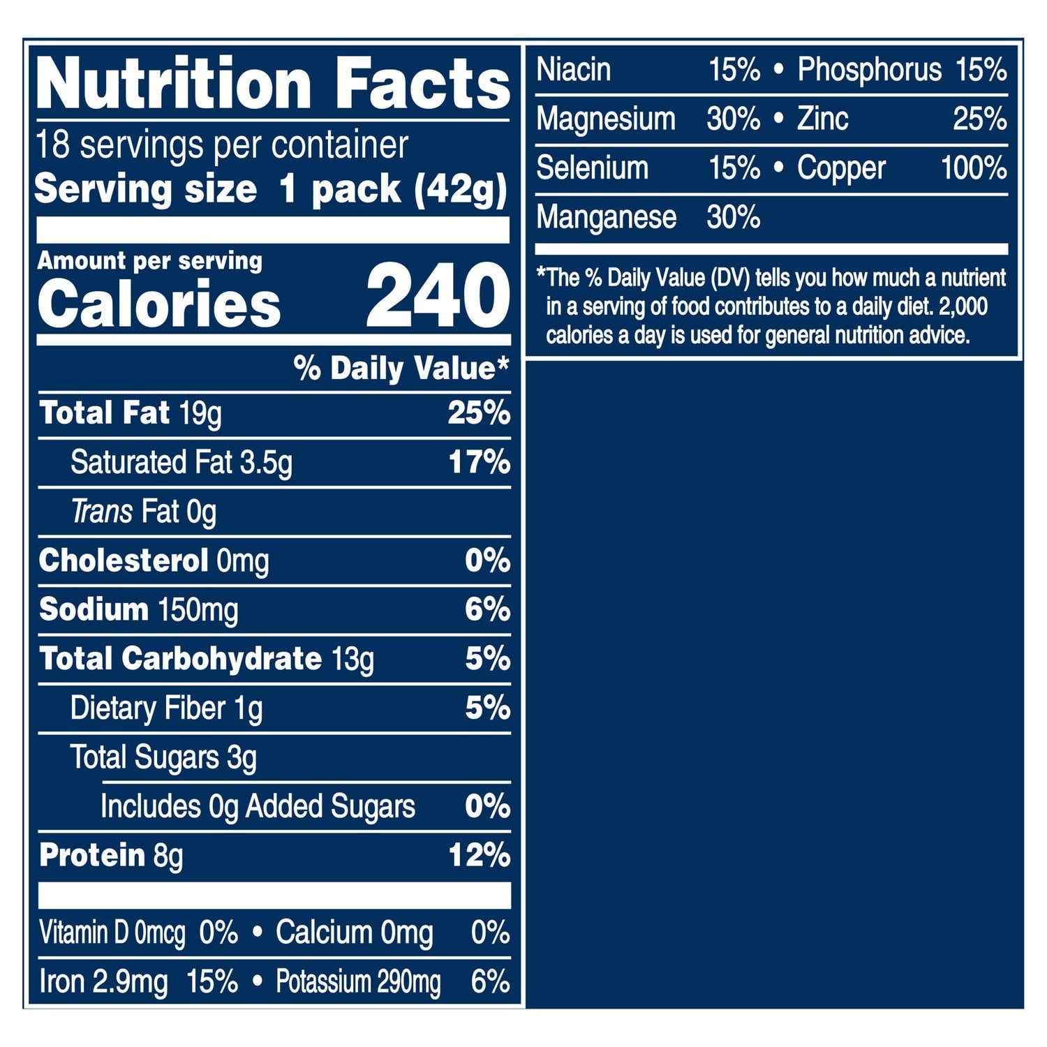 Planters Salted Cashews Tube, 1-ct.