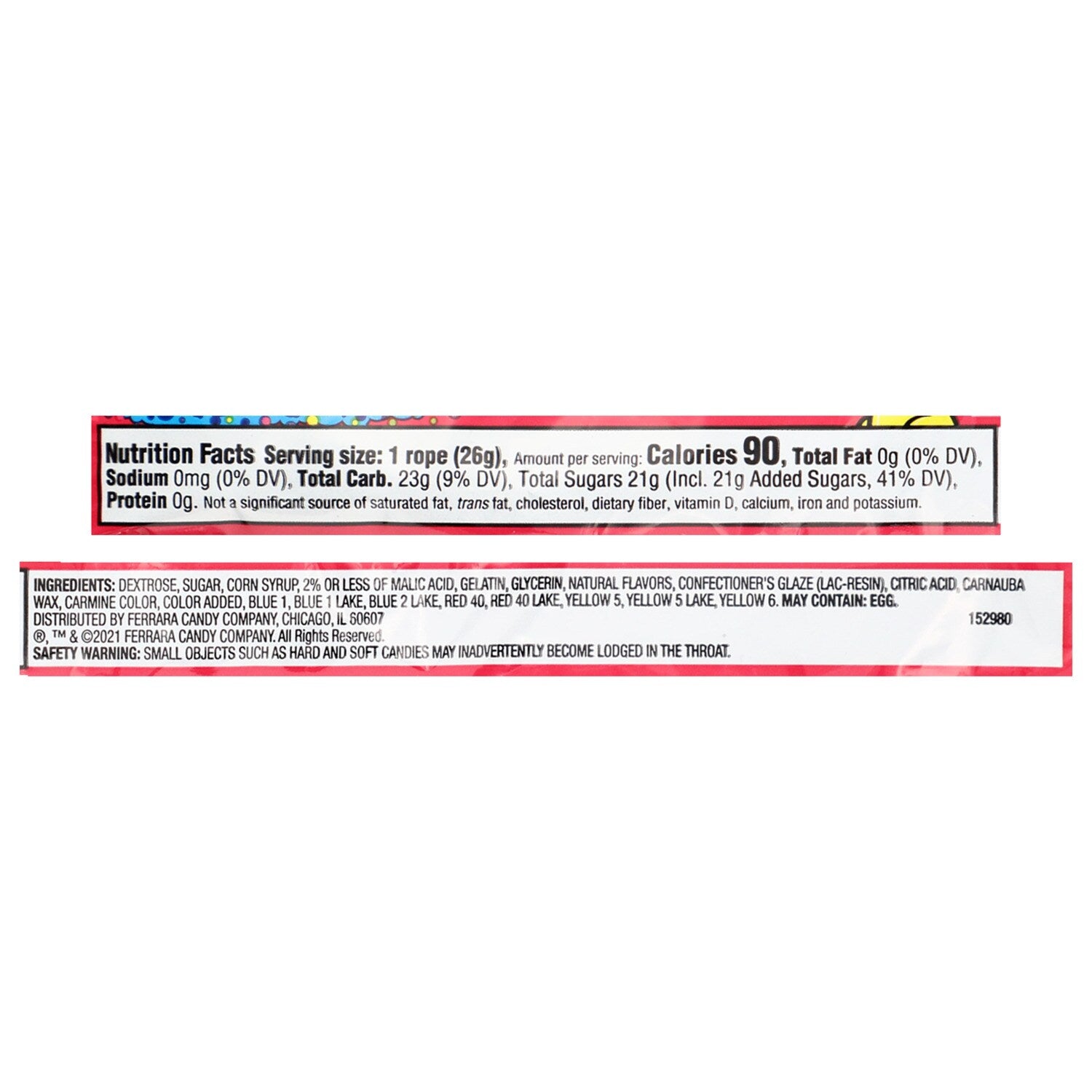 Nerds Rainbow Rope, 0.92-oz.