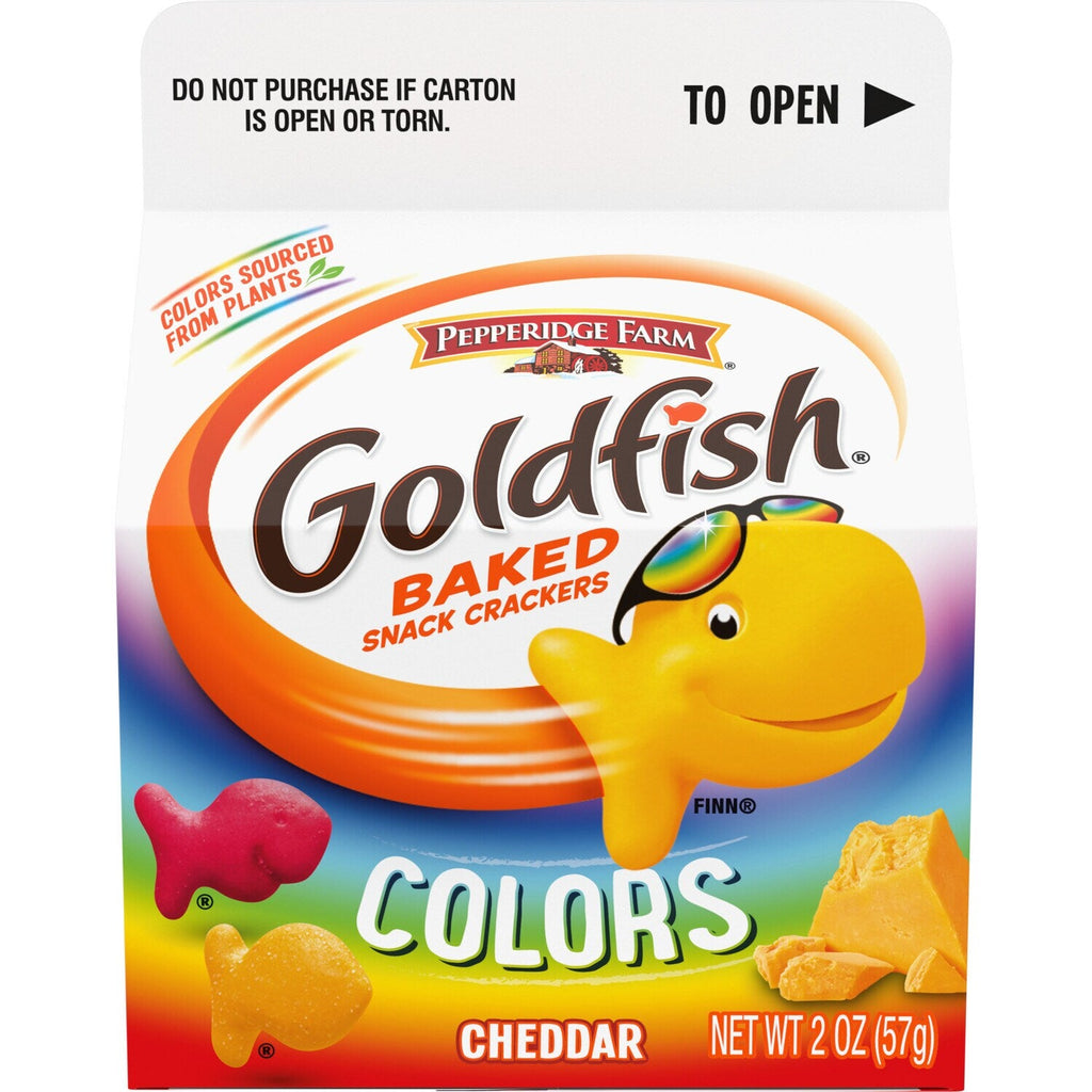 Pepperidge Farm Goldfish Colors Cheddar Cheese Crackers, 2 oz