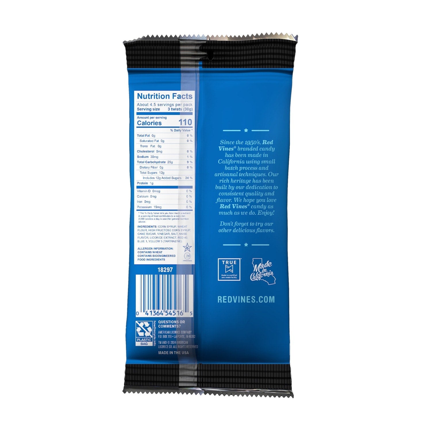Red Vines Black Licorice Twists, 1-ct.