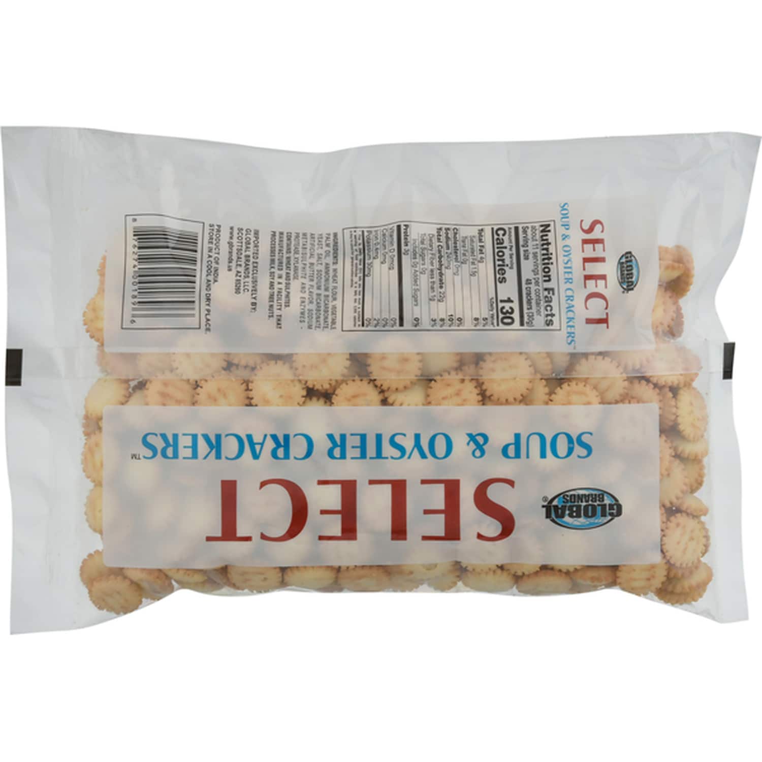 Global Brands Select Soup &amp; Oyster Crackers, 12-oz. Bags