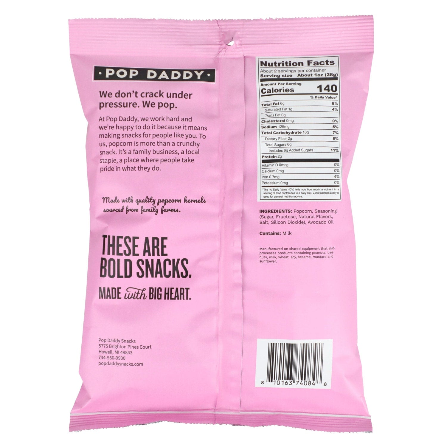 Pop Daddy Birthday Cake Popcorn, 1-ct.