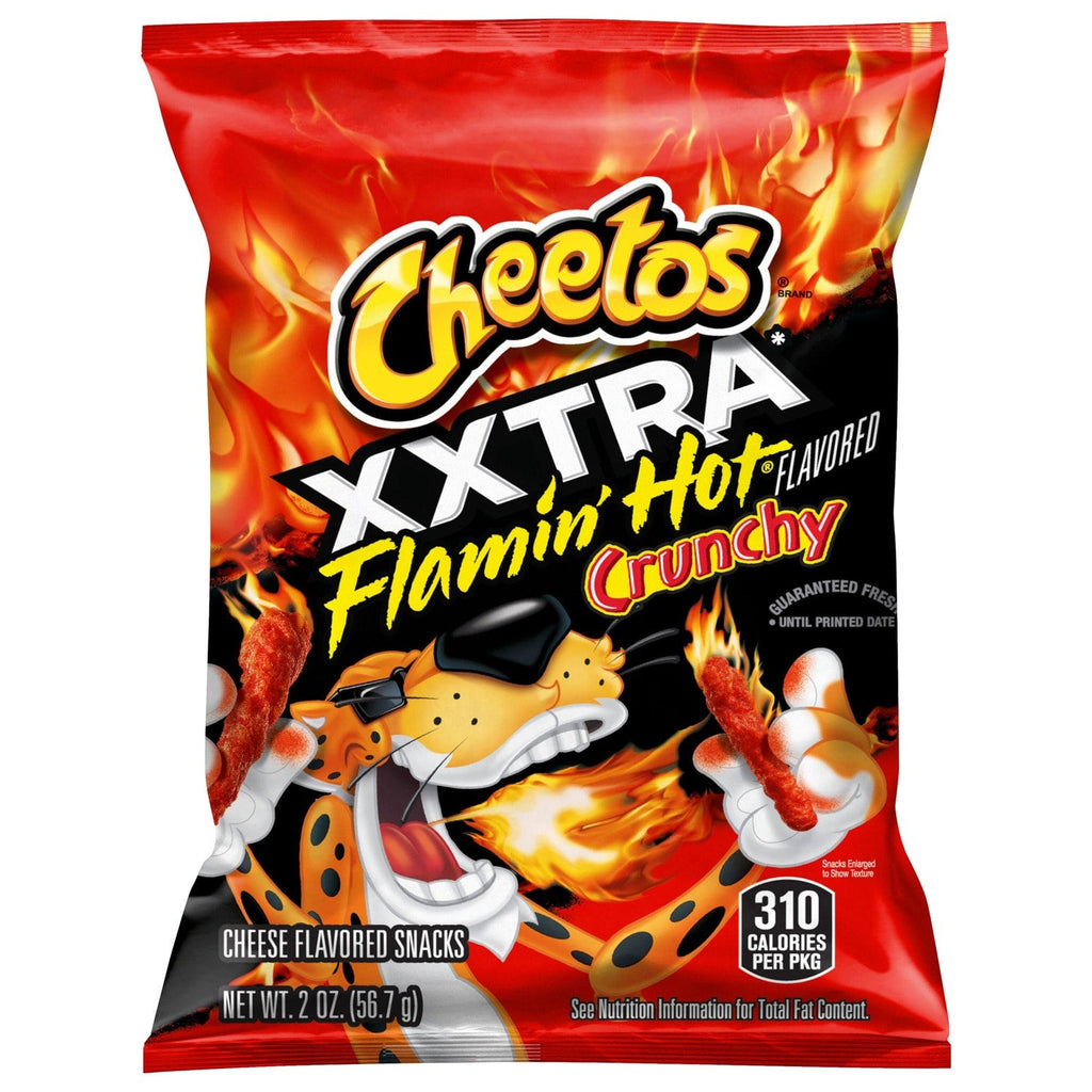Cheetos Crunchy Cheese Flavored Snacks Xxtra Flamin' Hot Flavored 2 Oz