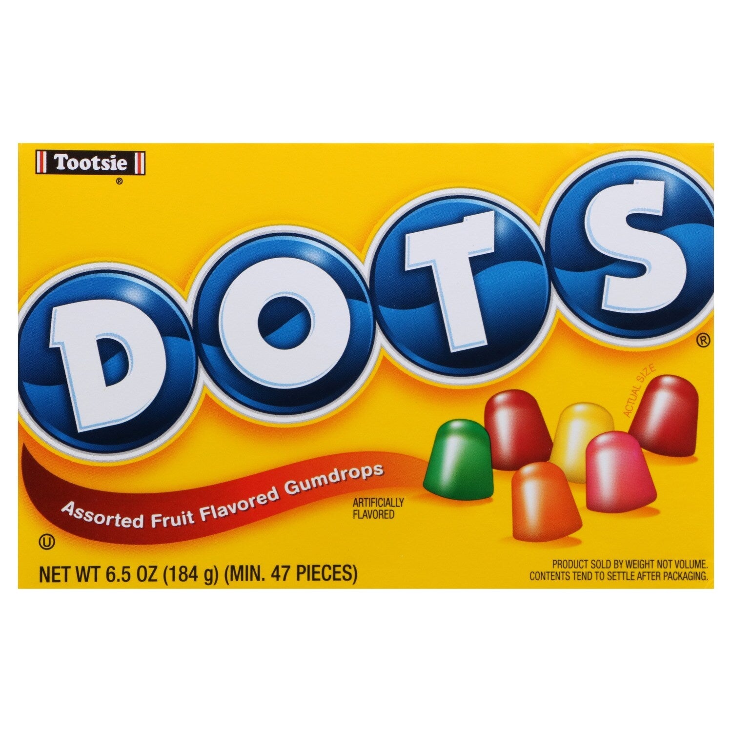 Dots Assorted Fruit-Flavored Gumdrops, 6.5-oz. Boxes