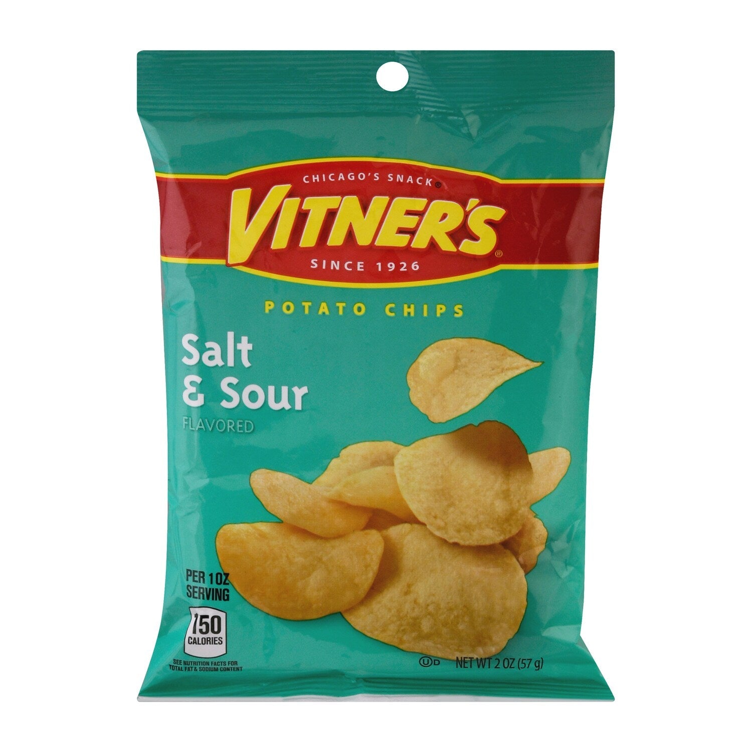 Vitnerâs Salt &amp; Sour Potato Chips, 2 oz. Bag