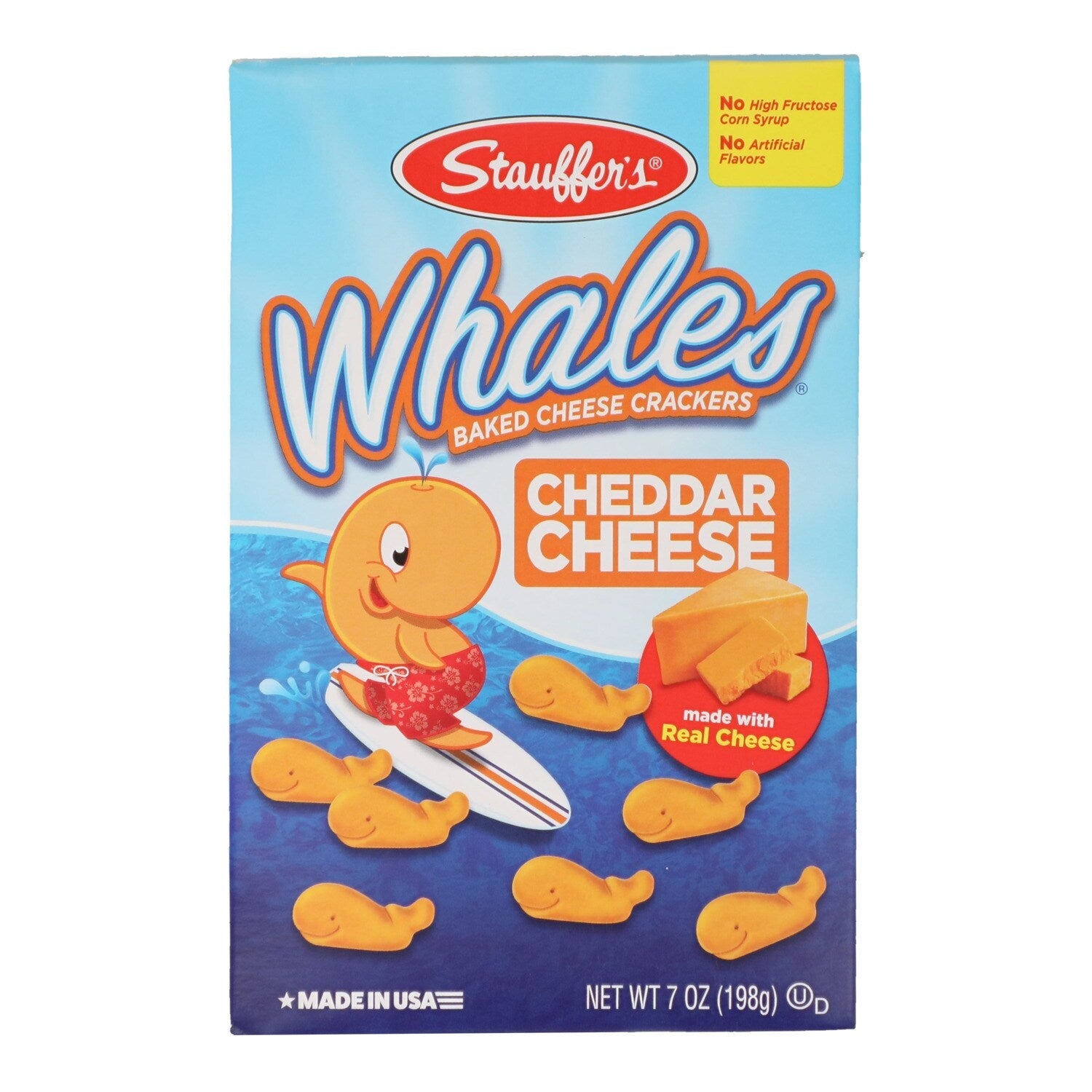 Stauffer's Whales Baked Cheddar Snack Crackers, 7 oz. Box