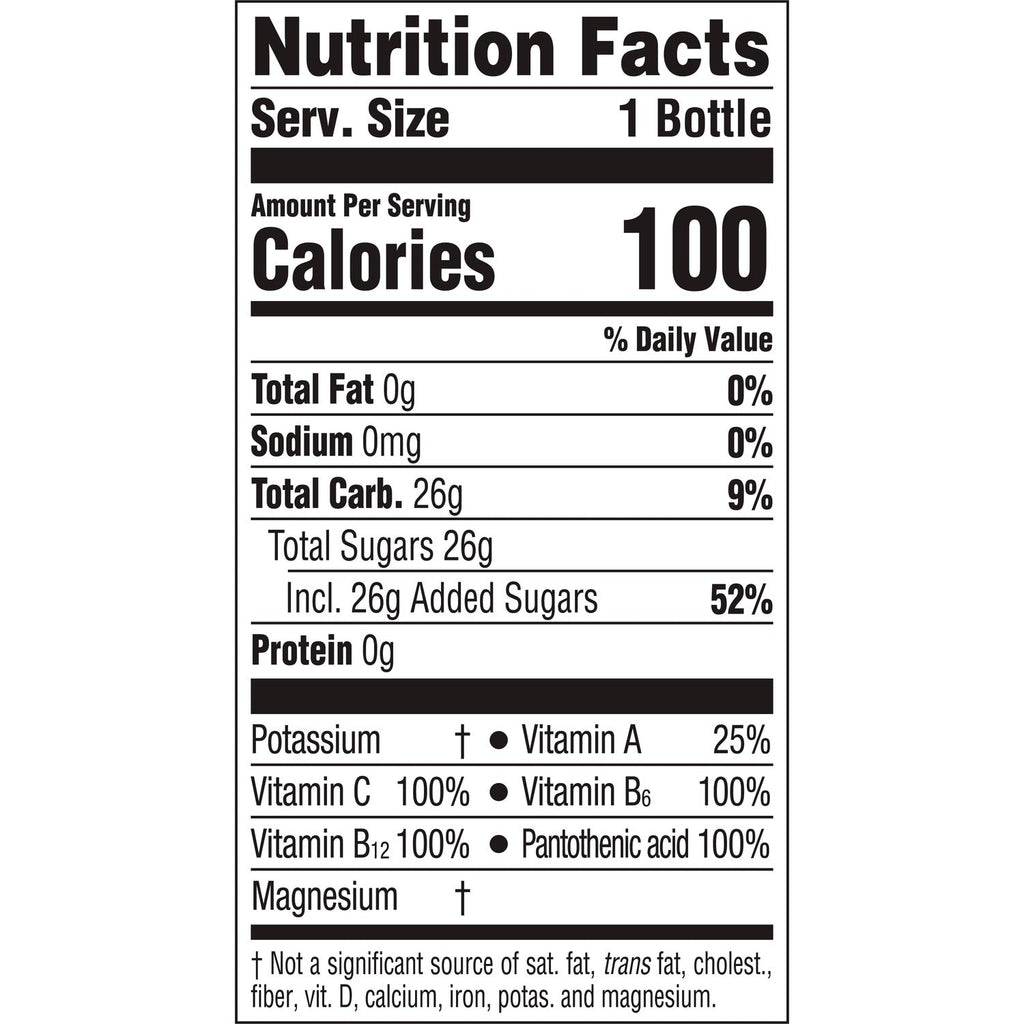 Kiwi Strawberry Flavored Glaceau Vitamin Water, 1-ct.