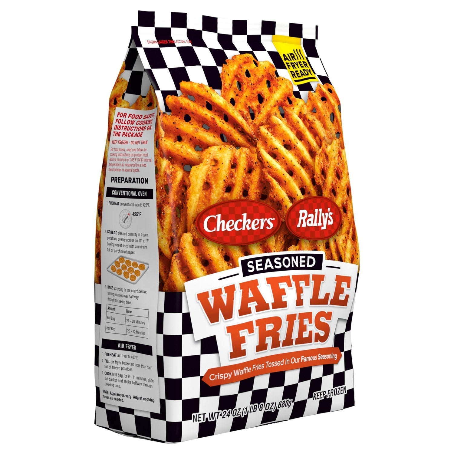 Lamb Weston Checkers/Rally's Seasoned Waffle Fries 24 oz