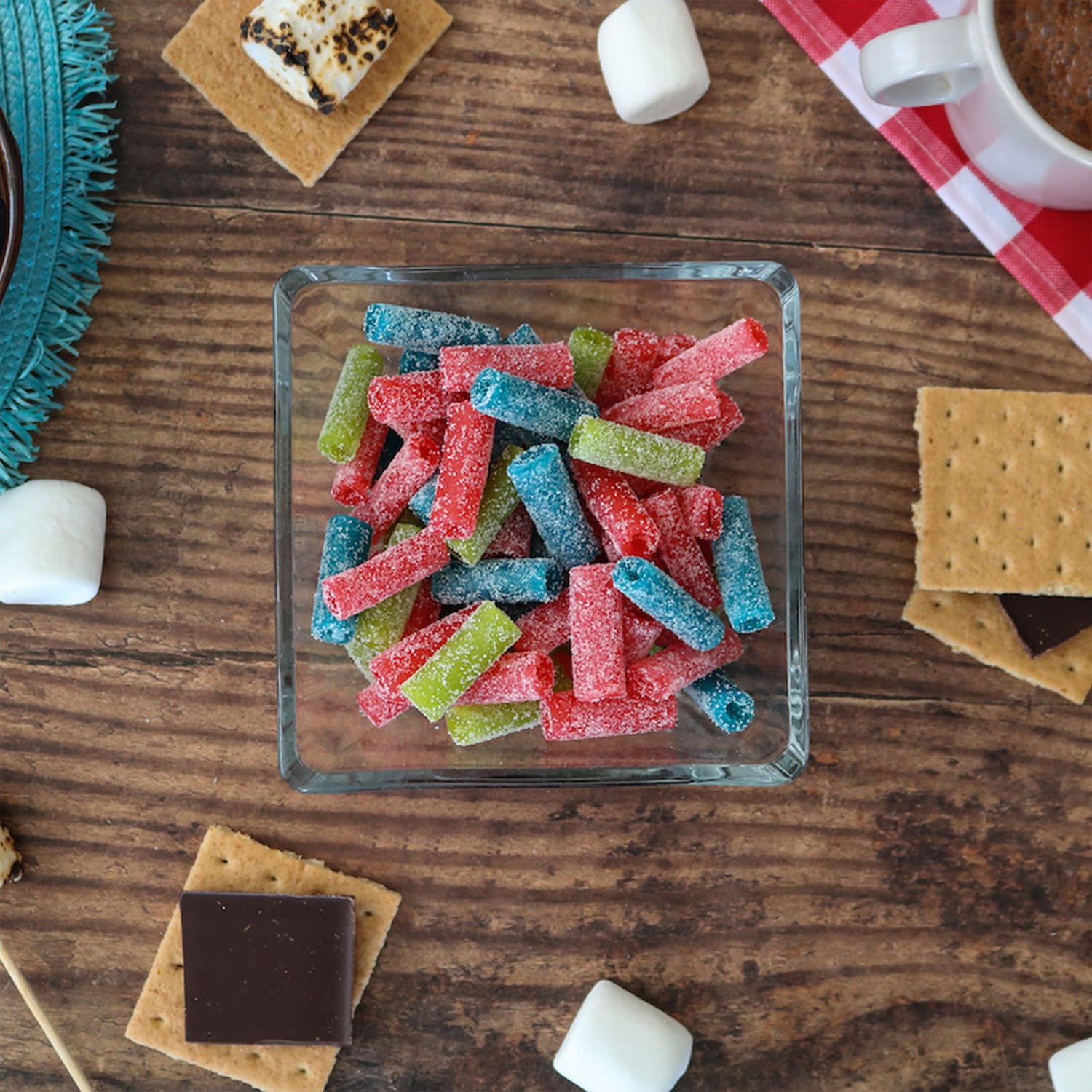 Sour Punch Bites Assorted Fruity Flavors Chewy Candy, 3.7-oz Bag