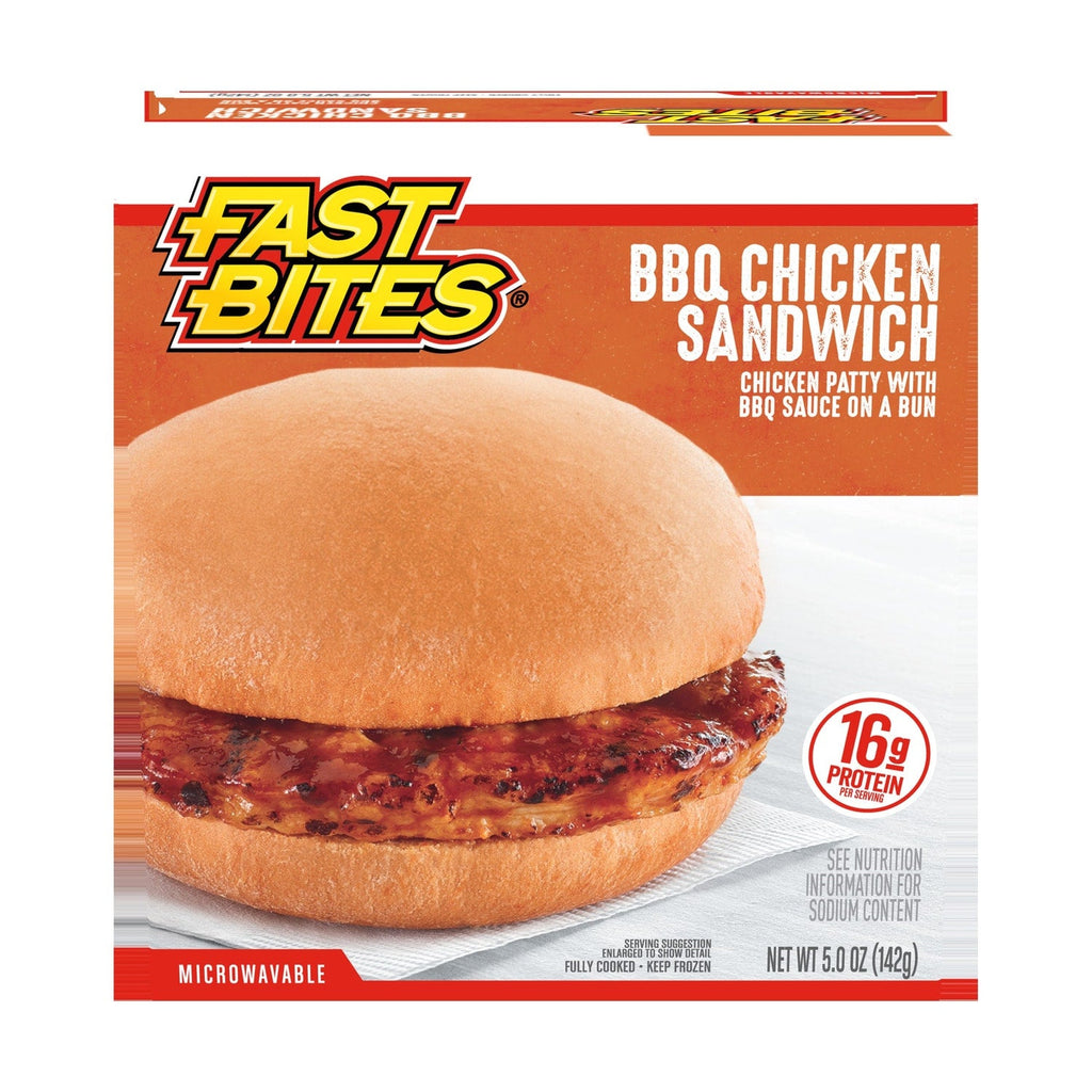 Fast Bites Frozen BBQ Chicken Sandwich, 5 oz.