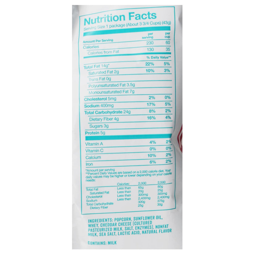 Conagra Brands Angie's BOOMCHICKAPOP White Cheddar Popcorn, 1.5 oz.