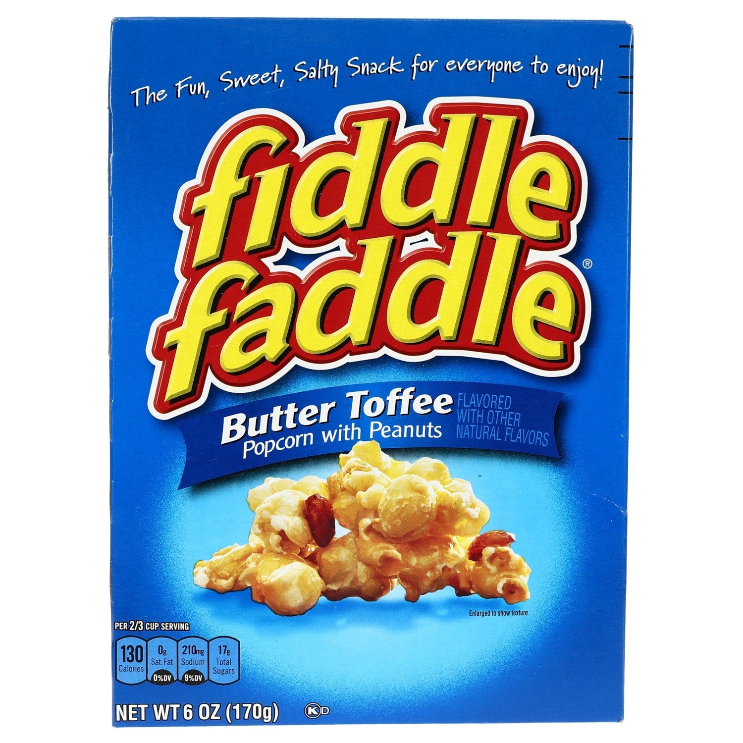 Fiddle Faddle Butter Toffee Popcorn with Peanuts, 6-oz. Boxes