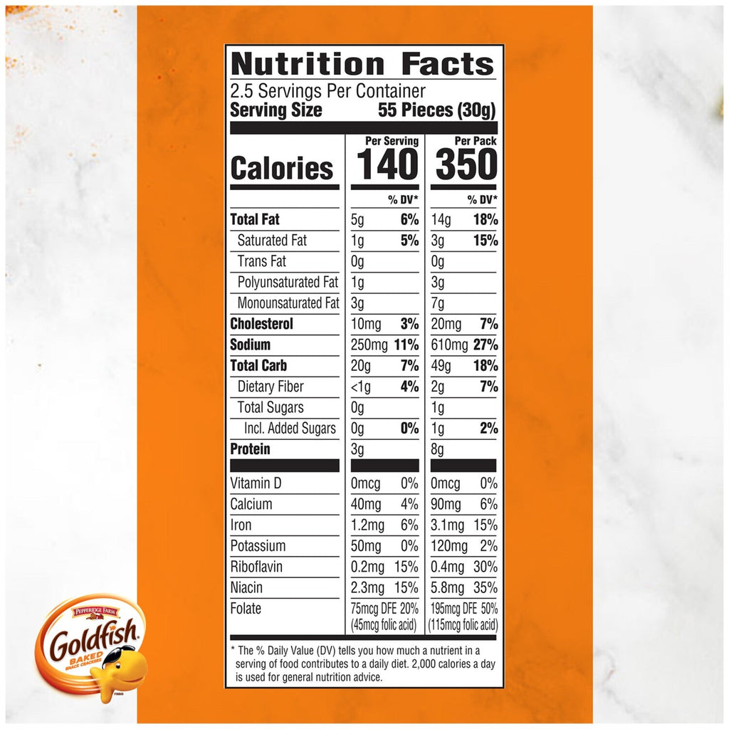 Pepperidge Farm Goldfish Cheddar Snack Crackers, 2.65-oz. Pack