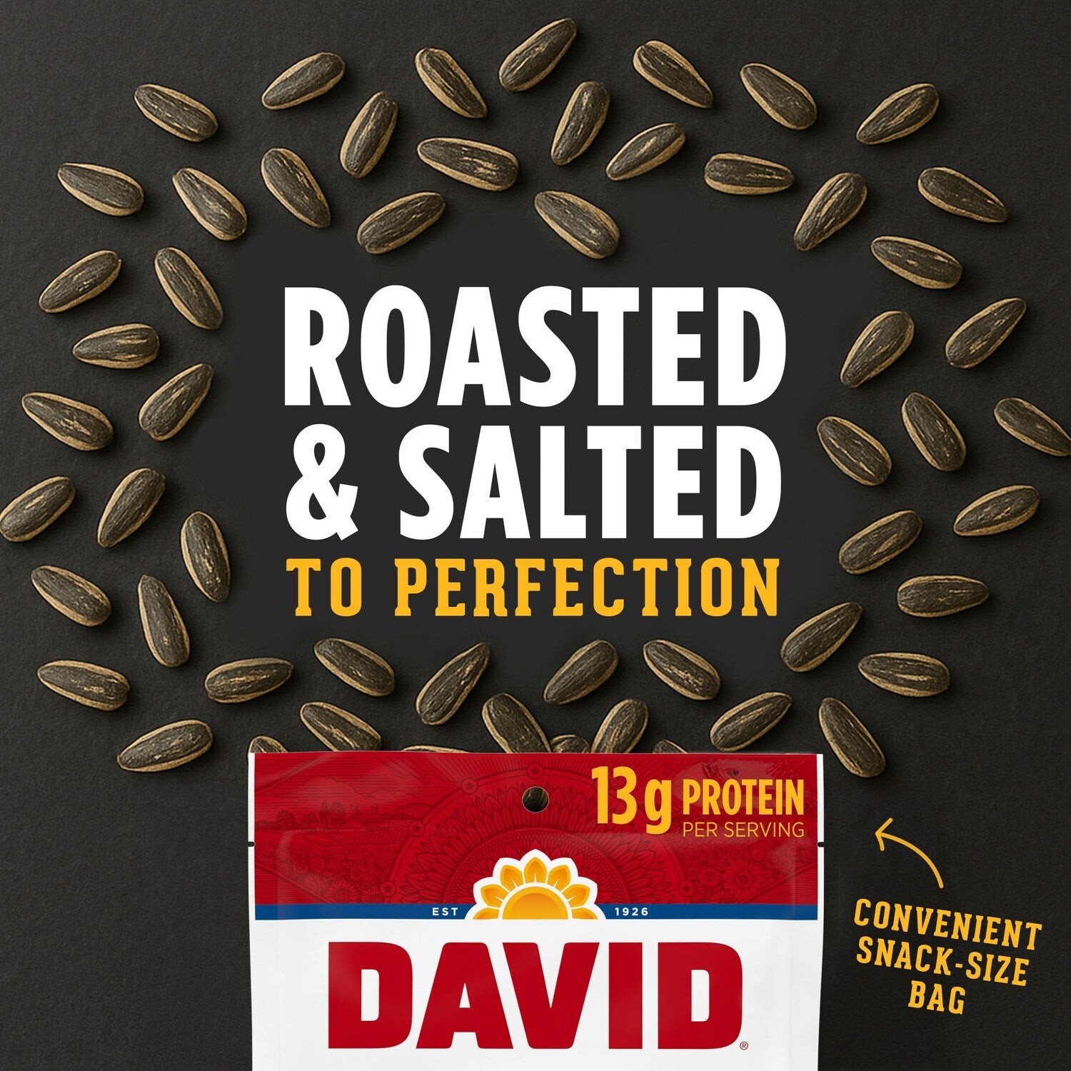 DAVID Jumbo Sunflower Seeds, Ranch Flavor, 3.75 oz.