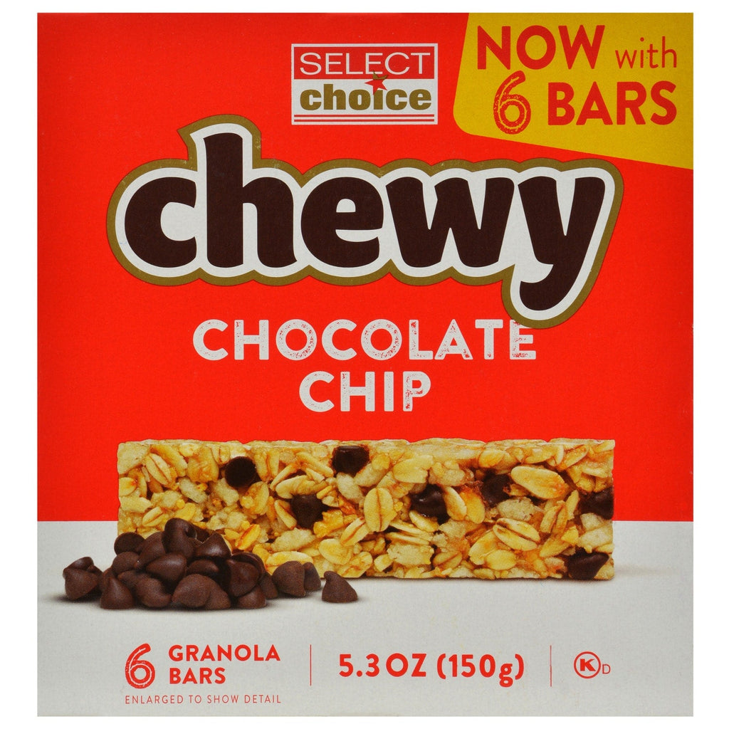 Select Choice Chewy Chocolate Chip Granola Bars, 6-ct. Boxes