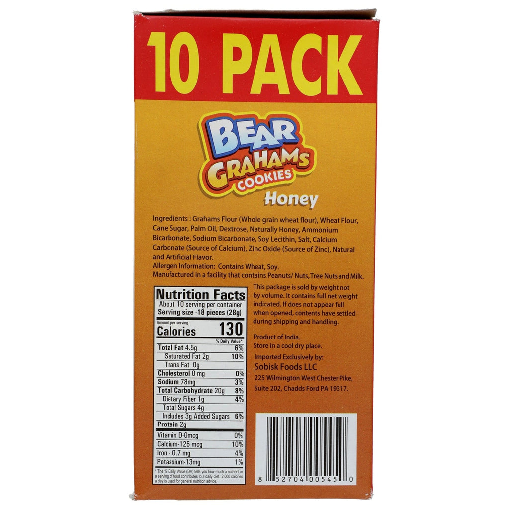 Sobisk Honey Graham Cracker Bear Cookies, 10-ct. Packs