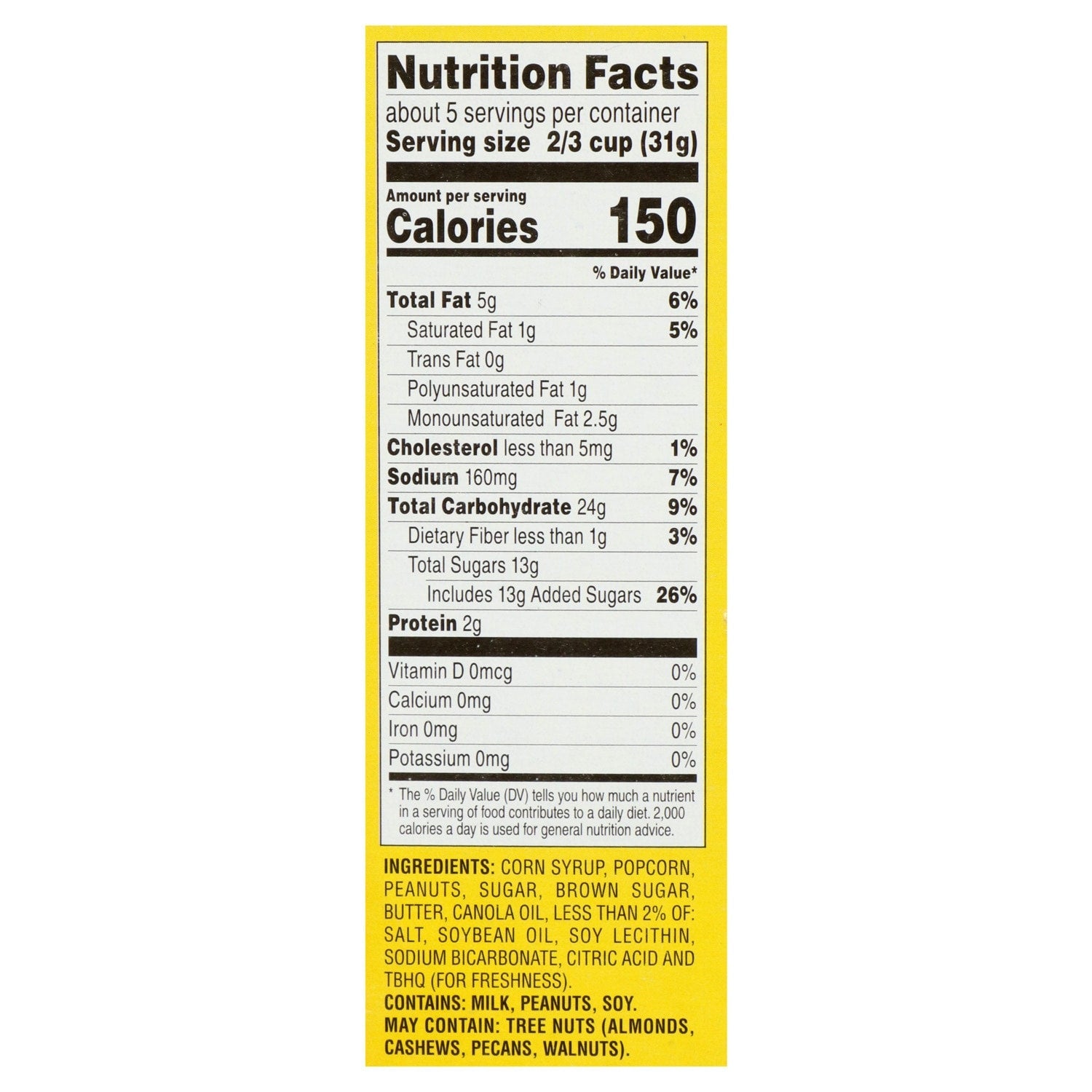 Conagra Brands Crunch ân Munch Buttery Toffee Popcorn with Peanuts, 6 oz.