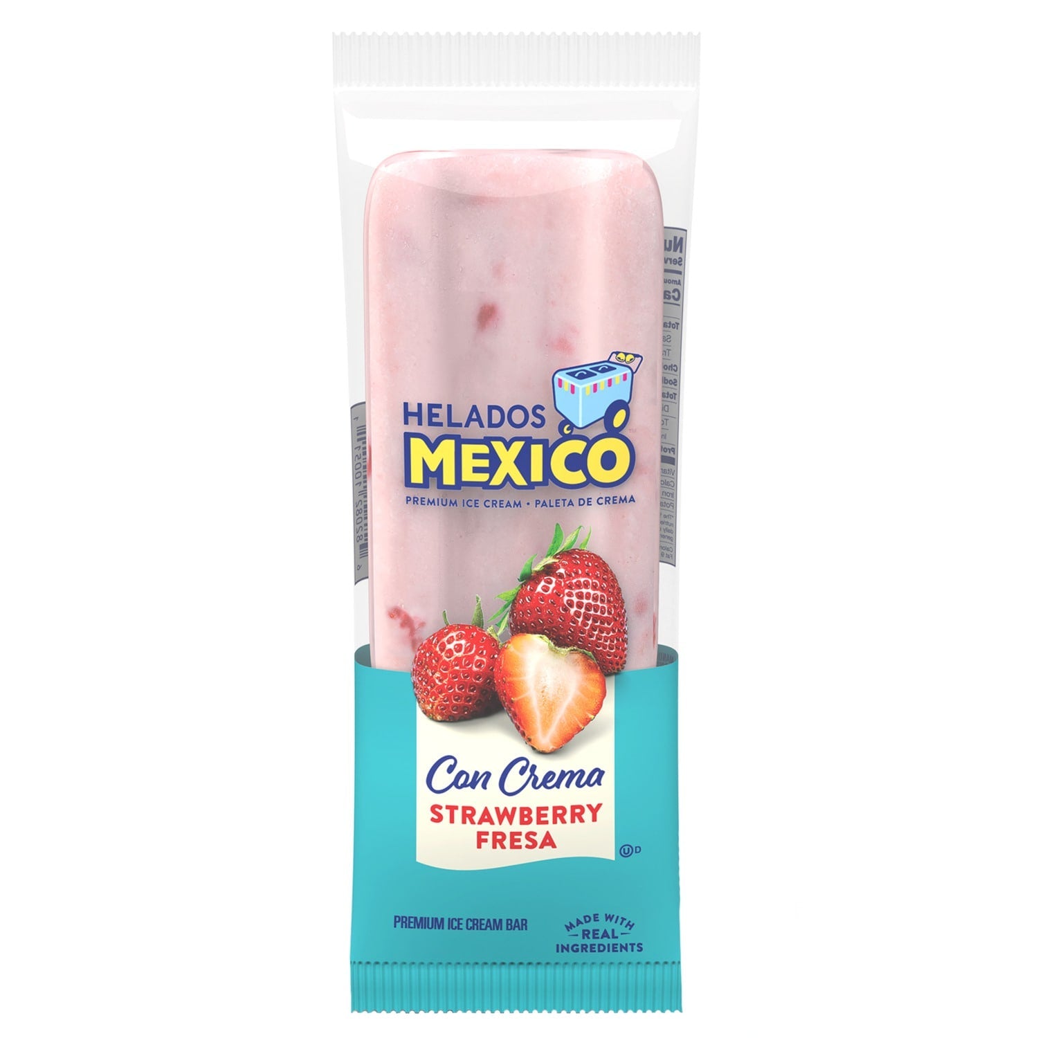 Helados Mexico Premium Strawberry Ice Cream Bar, 1 ct.