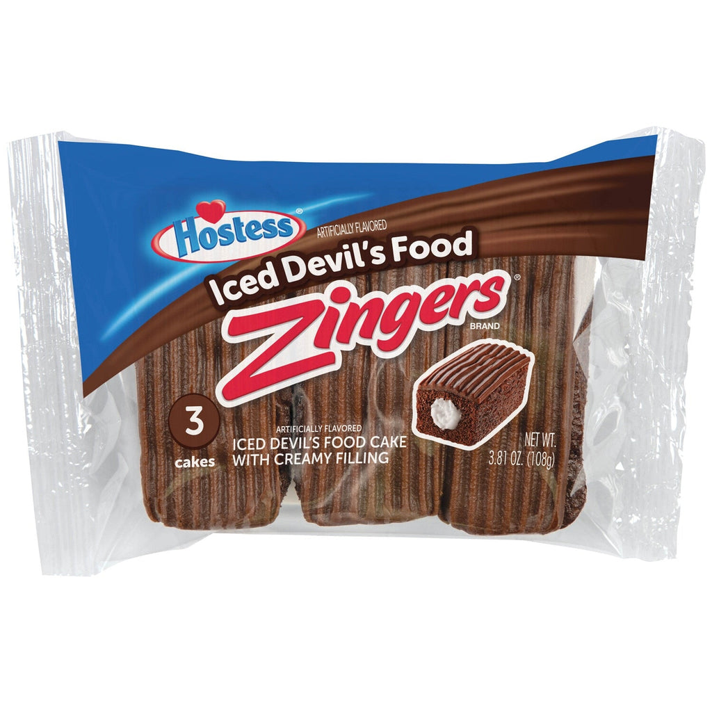 Hostess Iced Devil's Food Cake, 3-pc Pack.