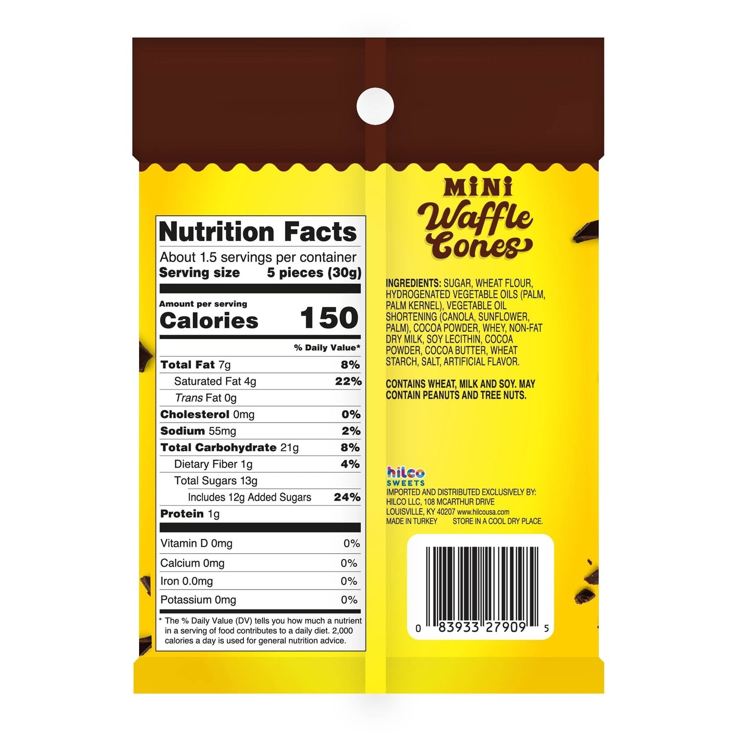 Mini Waffle Cones Dark Chocolaty, 1 ct.