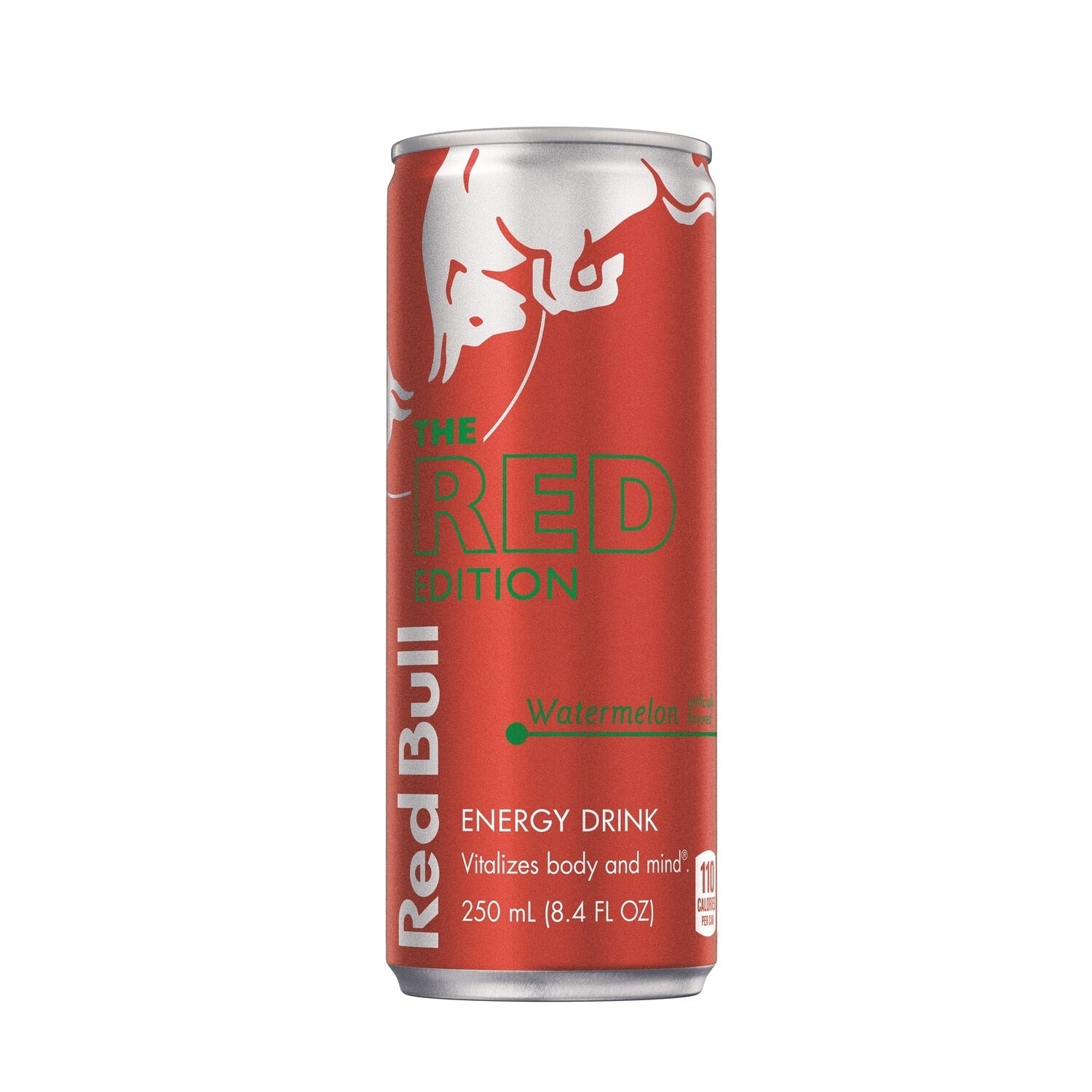 Red Bull Red Edition Energy Drink, Watermelon, 80mg Caffeine, 8.4 fl oz Can