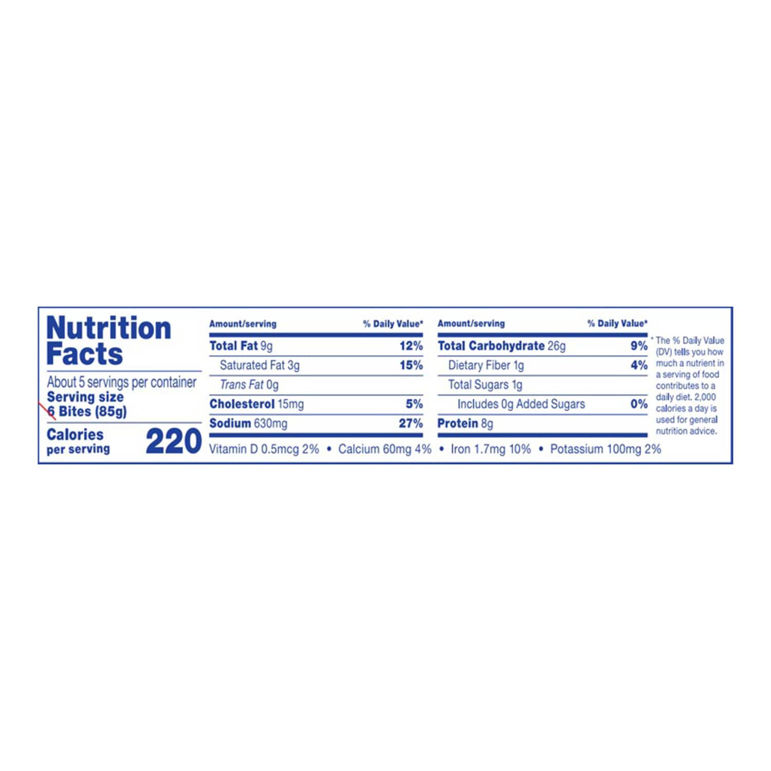 White Castle cheese Burger Castle Bites, 1-ct.