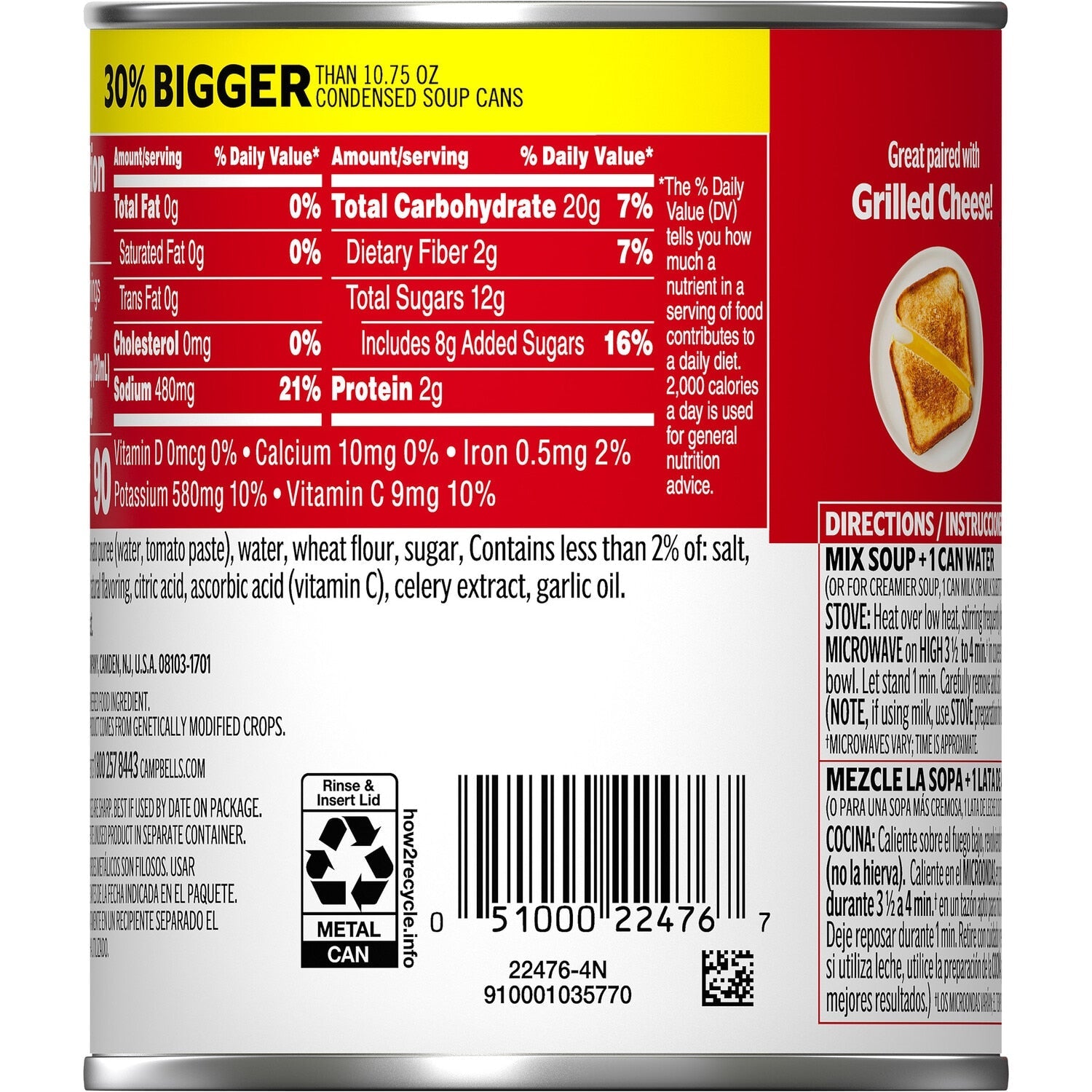 Campbell's Condensed Tomato Soup, 14.3-oz. Cans