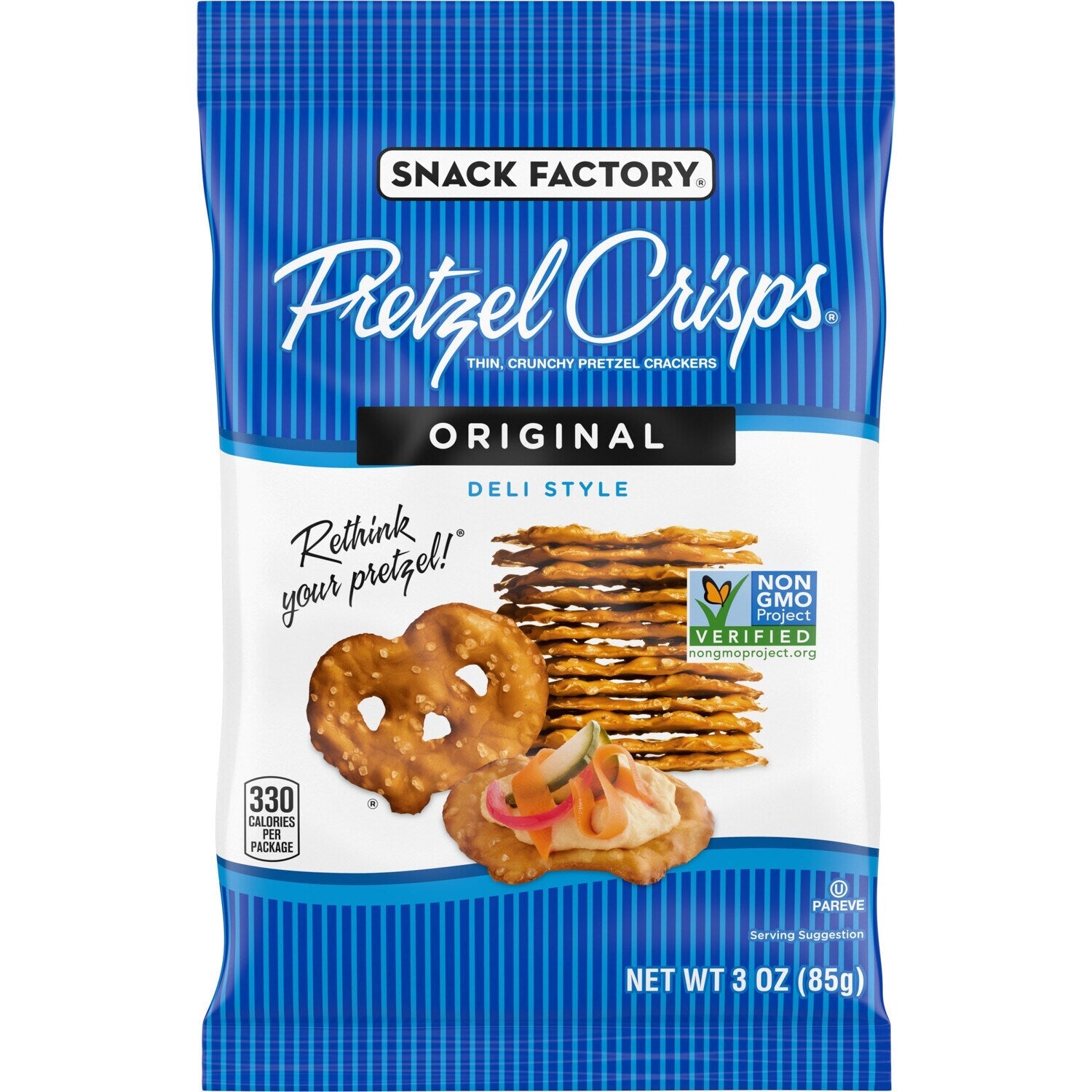 Snack Factory Pretzel Crisps - Original, 3 oz.