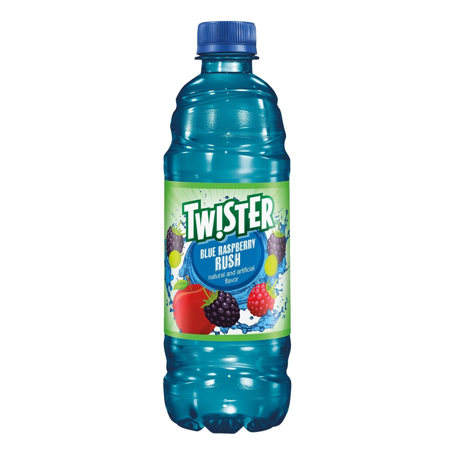 Twister Blue Raspberry Rush Flavored Beverage, 16.9 fl oz. Bottle