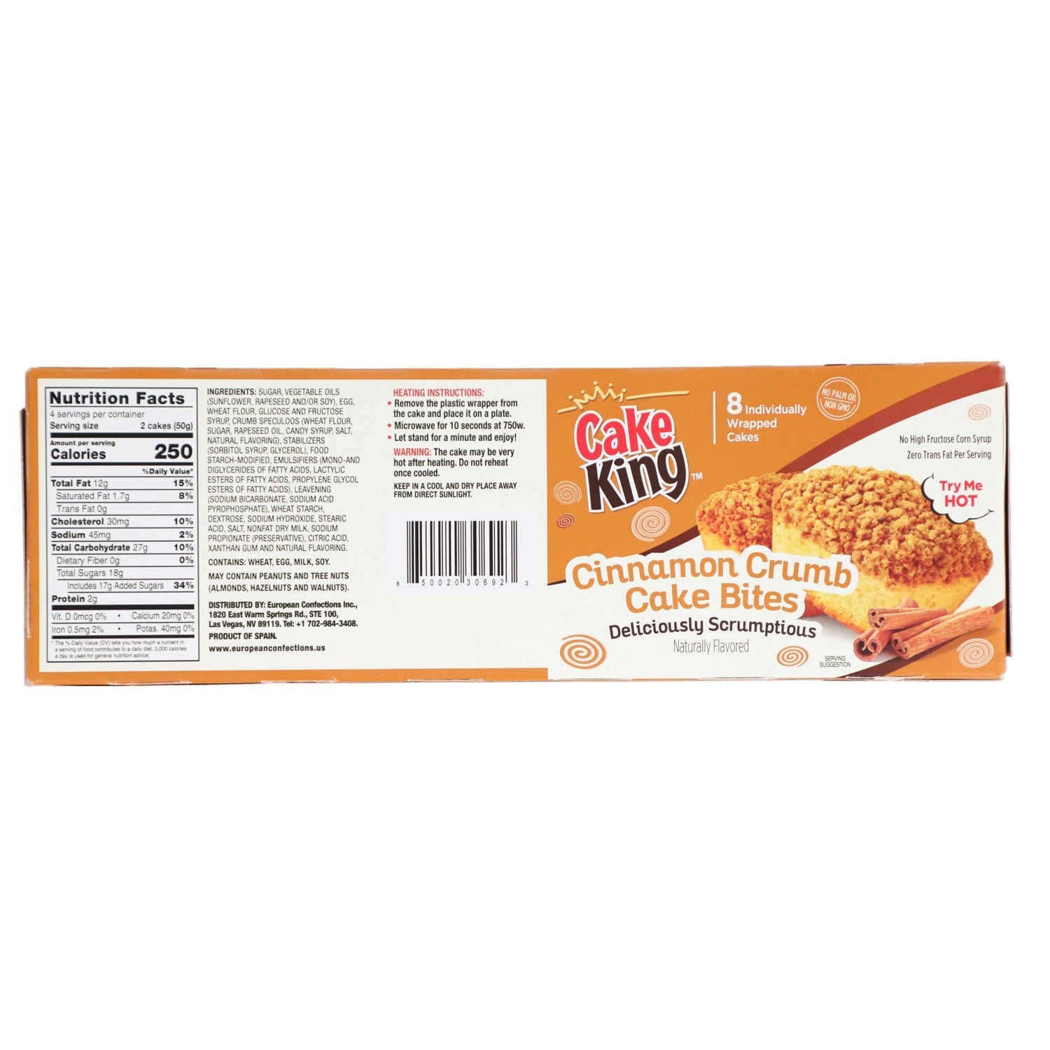 CINN CRUMB CAKE 6CT 5.29Z