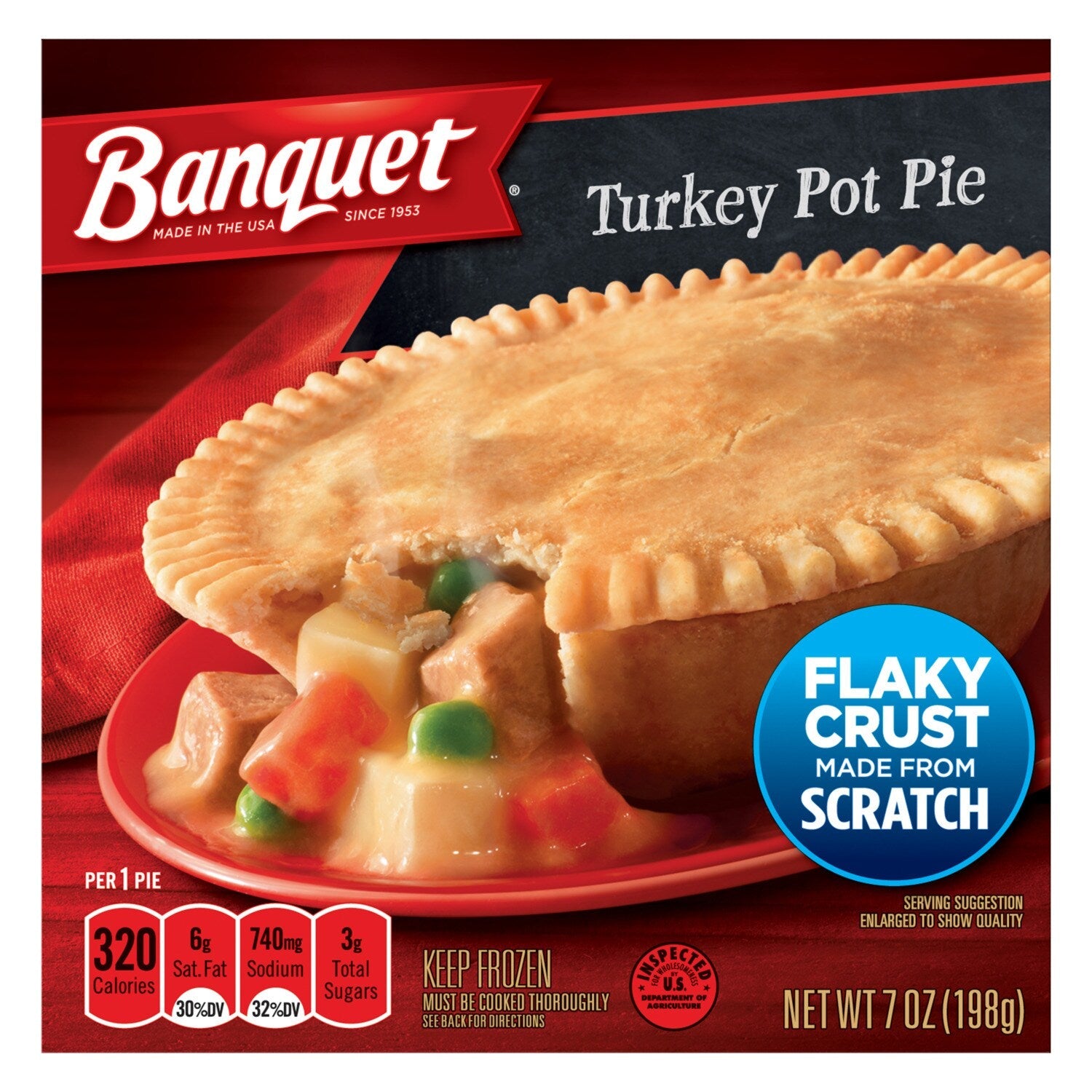 Banquet Turkey Pot Pies, 7 oz.