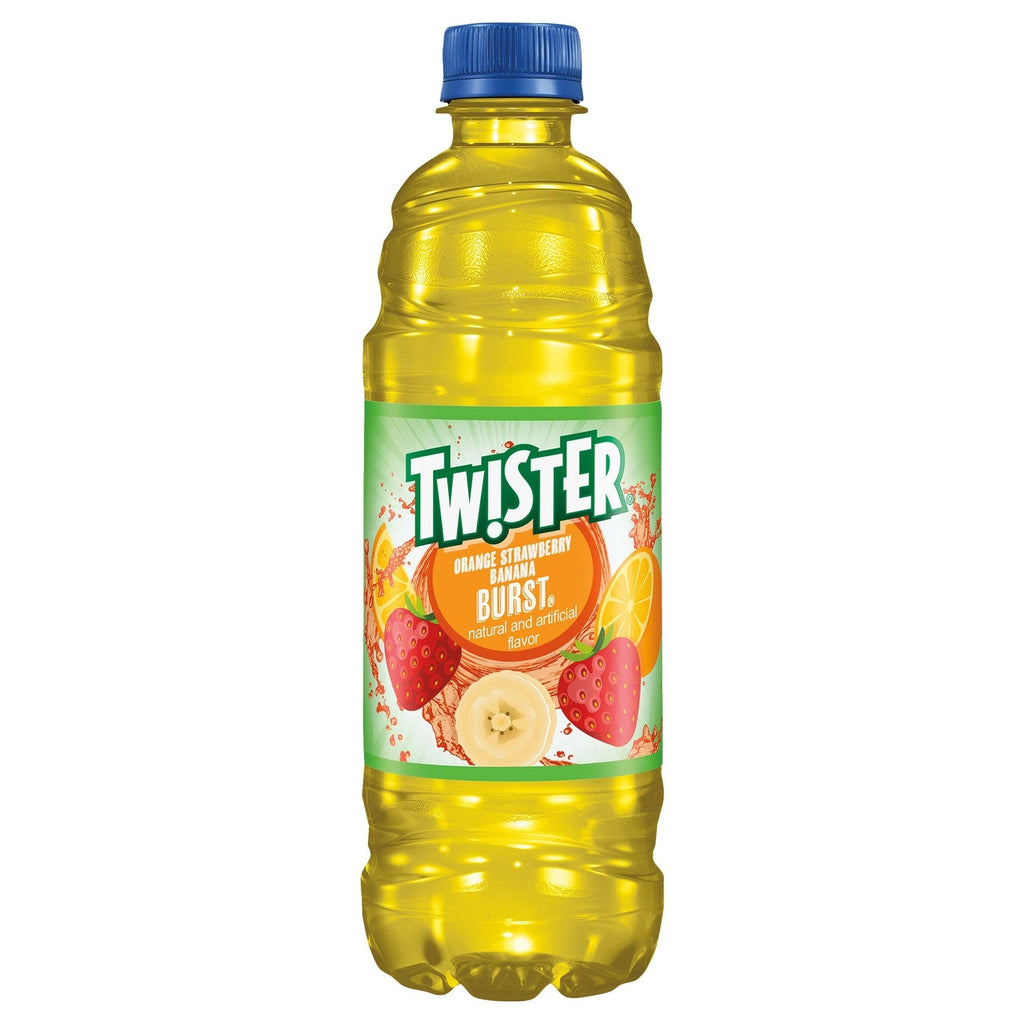 Twister Burst Orange Strawberry Banana Burst Drink, 16.9 fl oz. Bottle