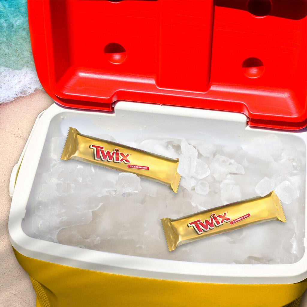 Mars TWIX Caramel Vanilla Milk Chocolate Ice Cream Bars, 5 Pack Box