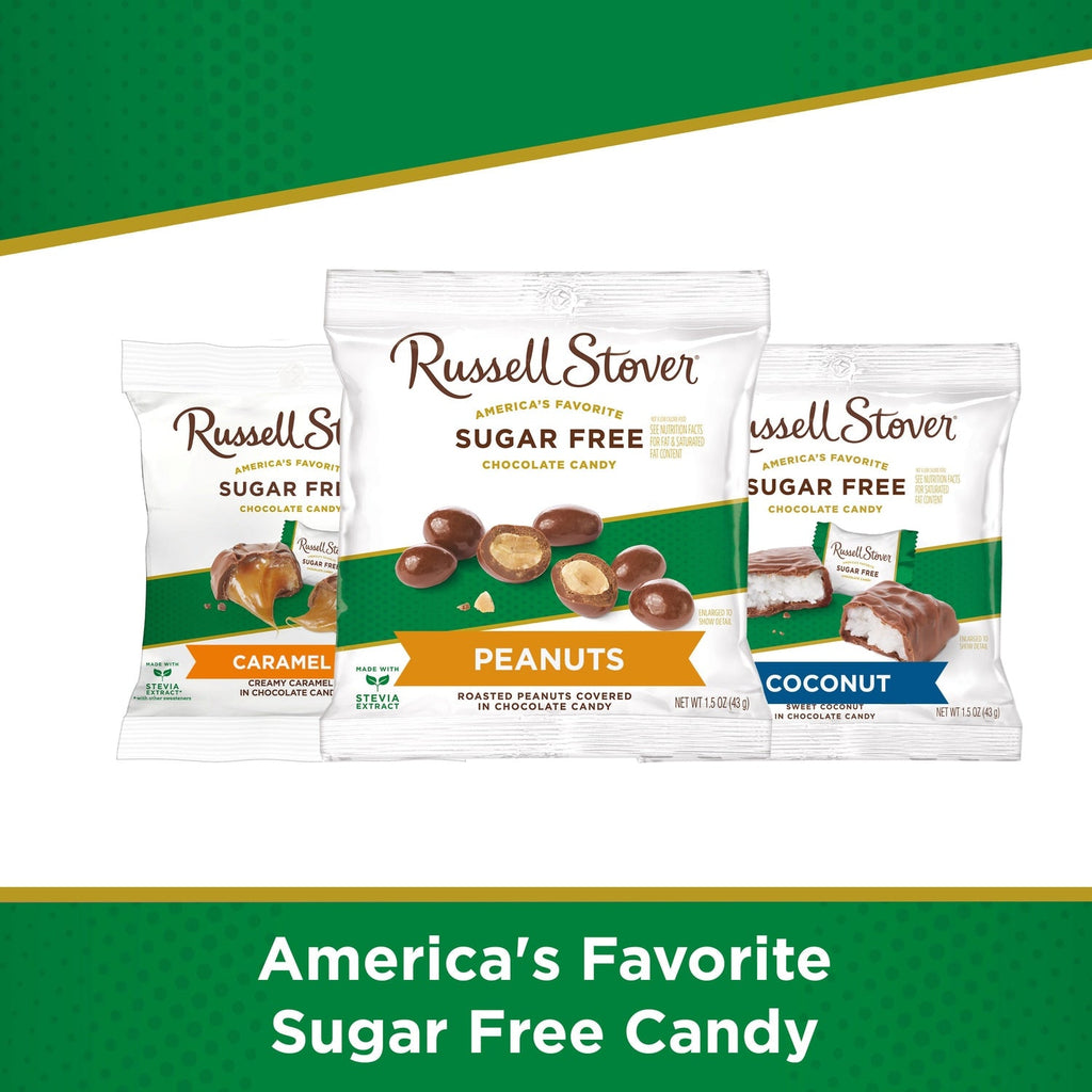 Russell Stover Sugar Free Peanut Chocolate Candy, 1-ct.