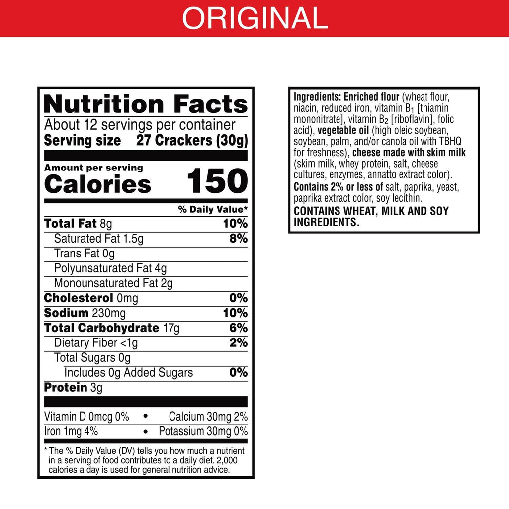 Cheez-It Original Cheese Crackers, 1-ct.