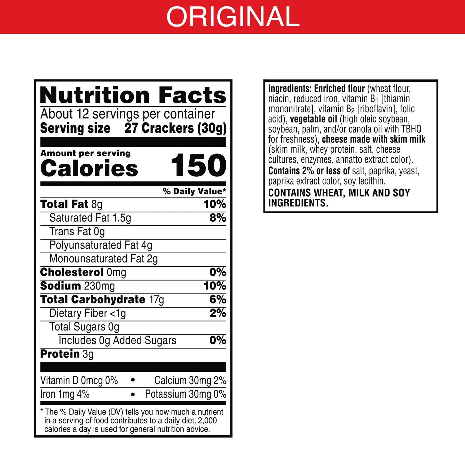 Cheez-It Original Cheese Crackers, 1-ct.
