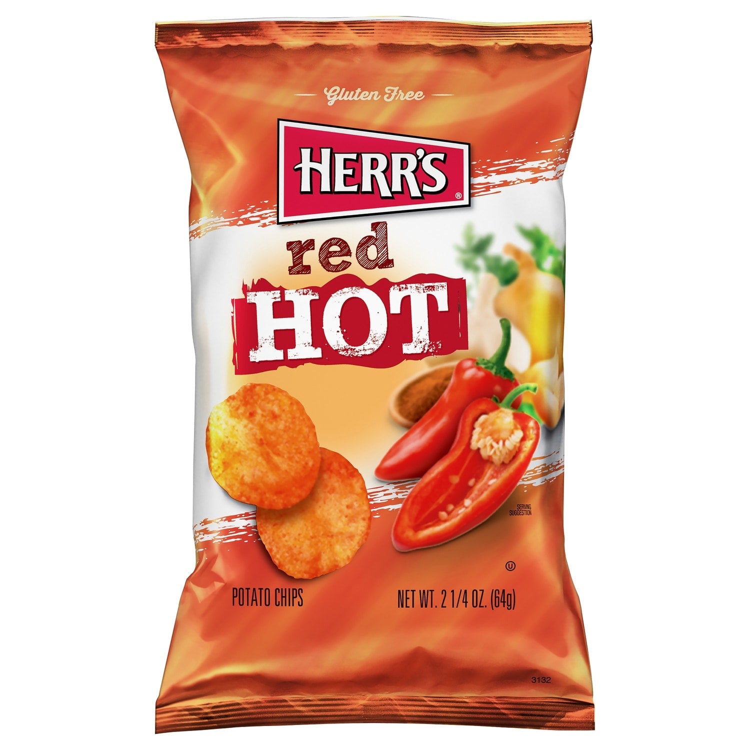Herr's Red Hot Potato Chips, 1-ct.