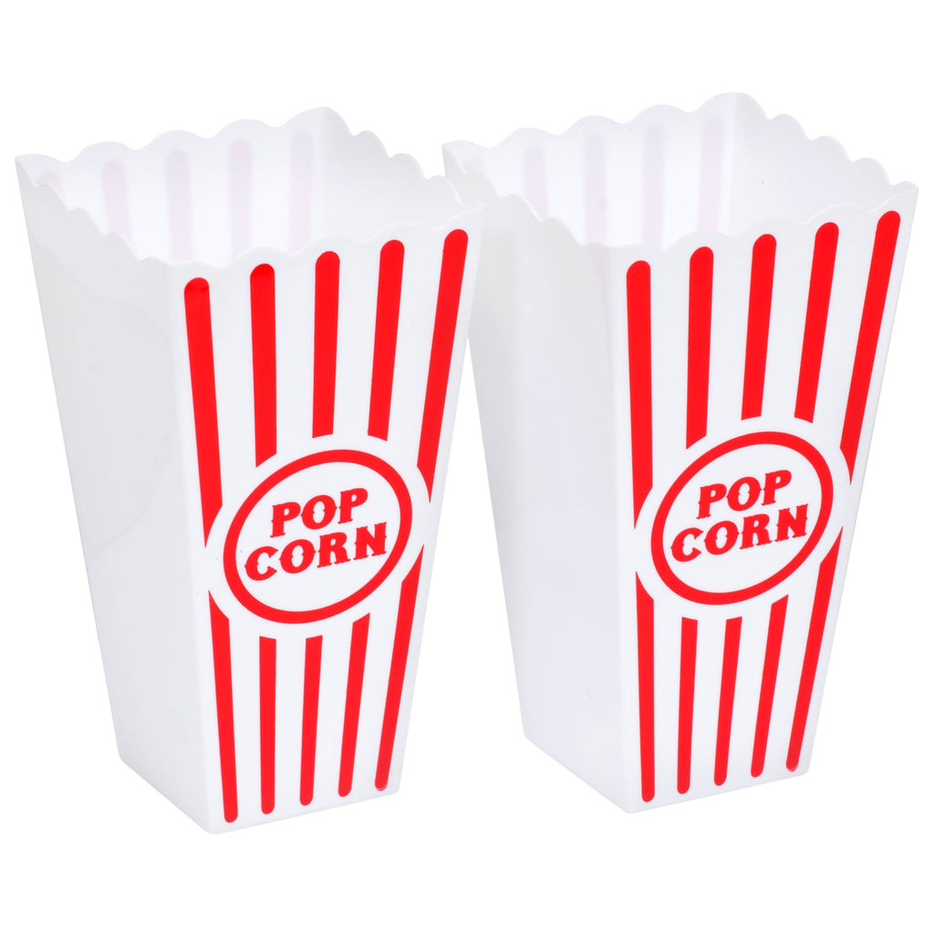 Reusable Plastic Popcorn Buckets, 2-ct. Packs