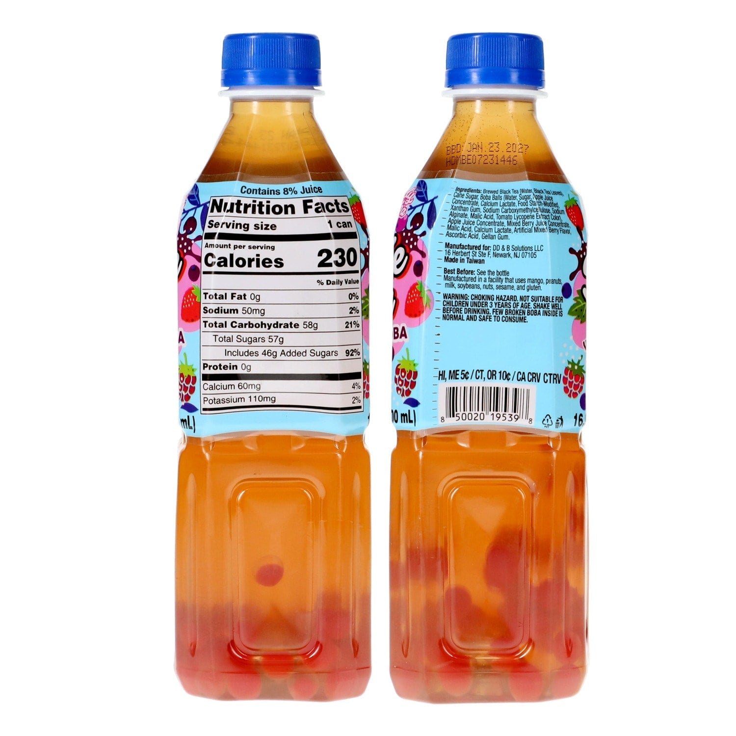 Lady Boba Mix Berry Tea With Popping Boba, 1-ct.