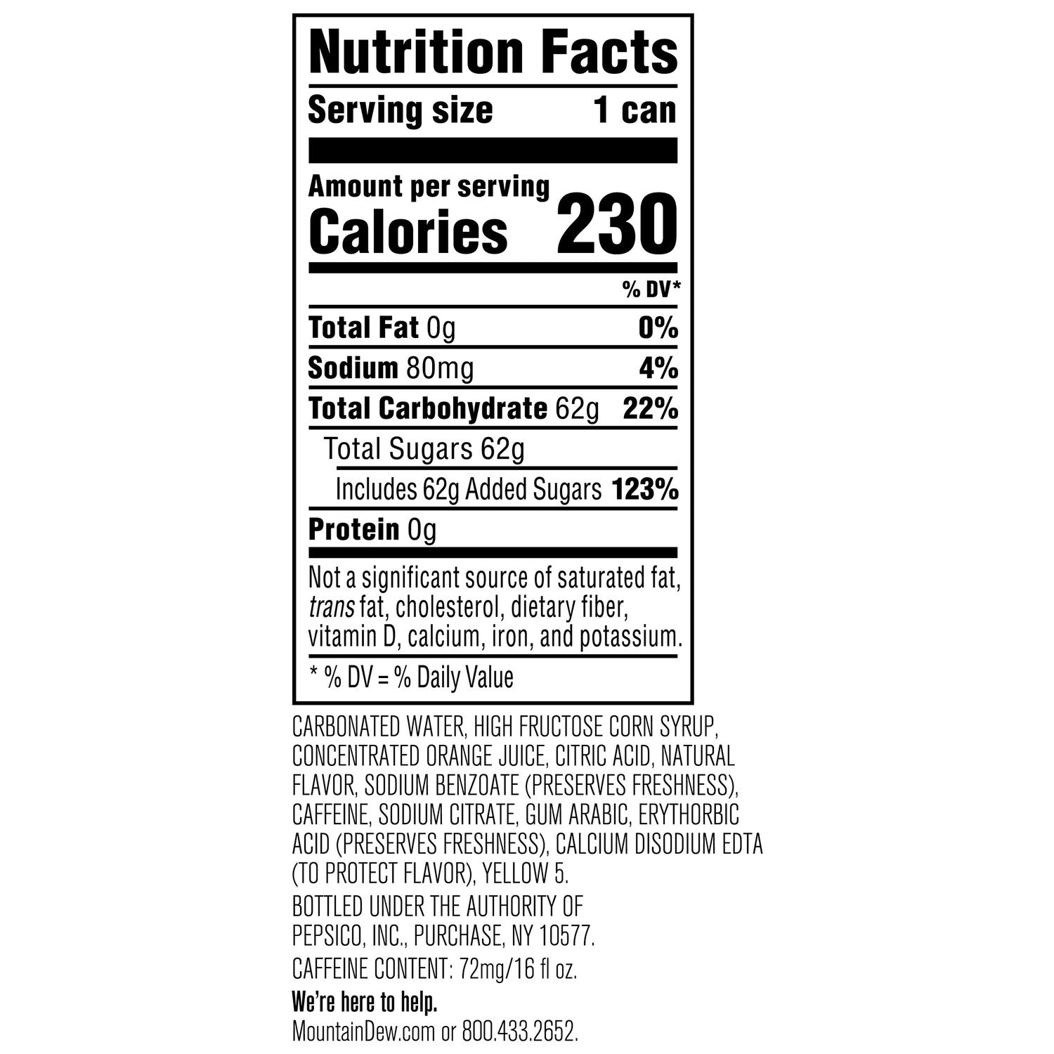 Mountain Dew Soda, 1-ct.