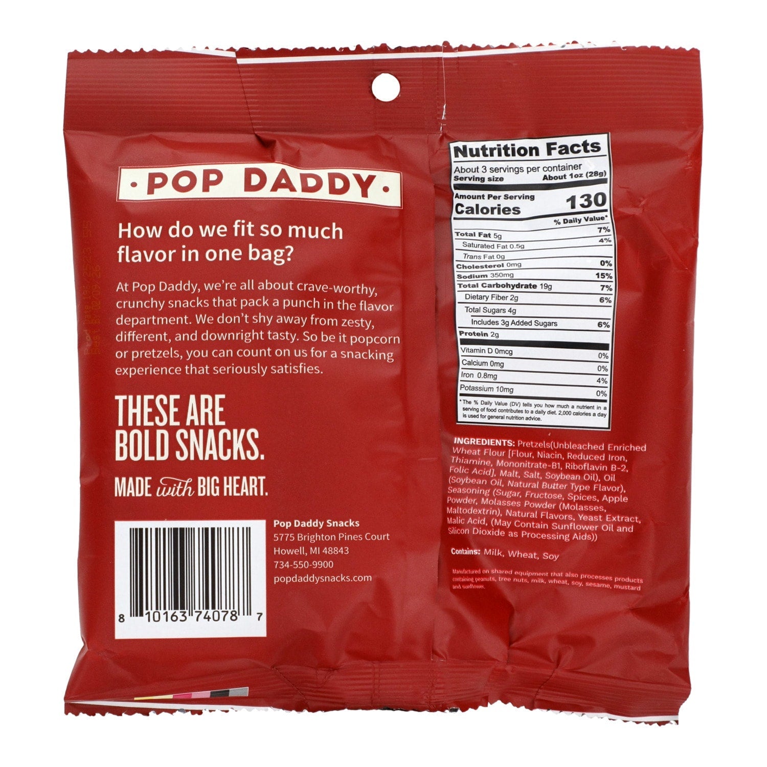 Pop Daddy Dutch Apple Pie Pretzel Sticks, 1-ct.