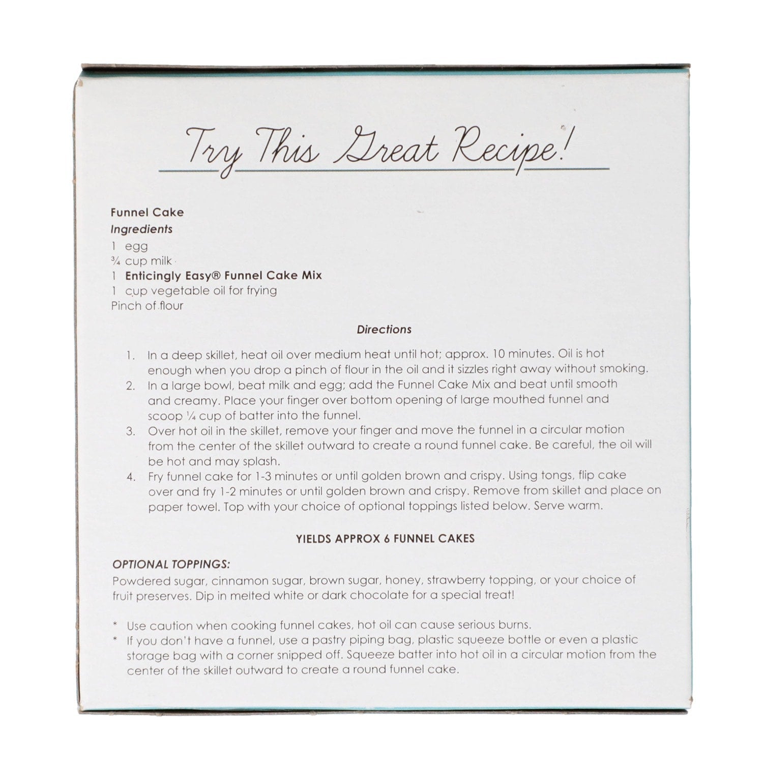 Enticingly Easy Funnel Cake Mix