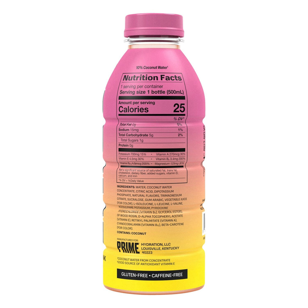 Prime Strawberry Banana Flavored Hydration Drink, 1-ct.