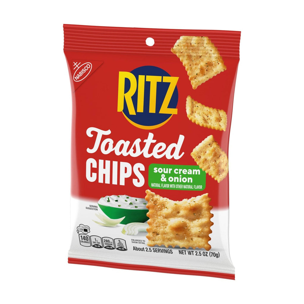 Ritz Sour Cream And Onion Flavored Toasted Chips, 1-ct.